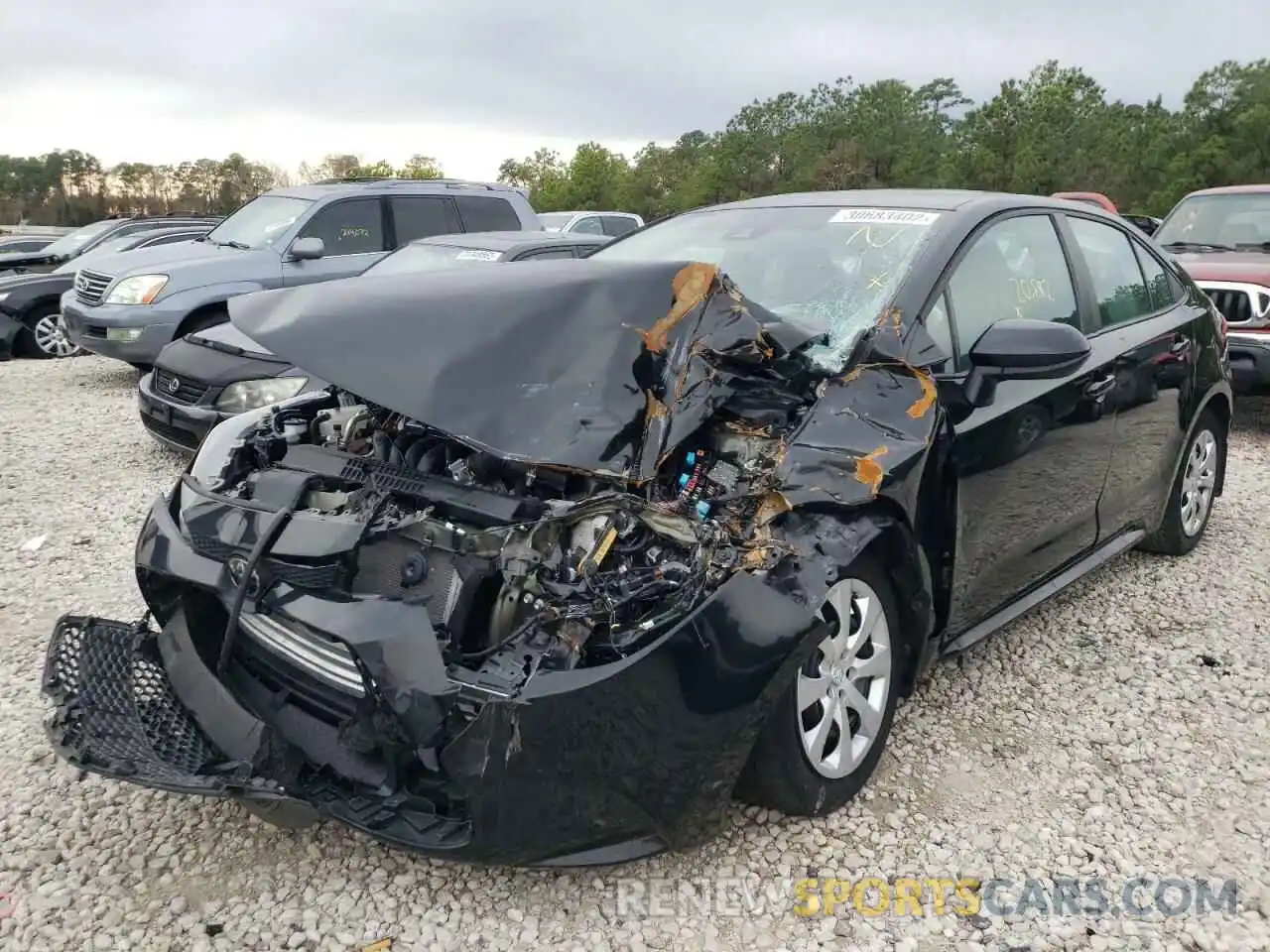 2 Photograph of a damaged car 5YFEPRAE9LP091635 TOYOTA COROLLA 2020