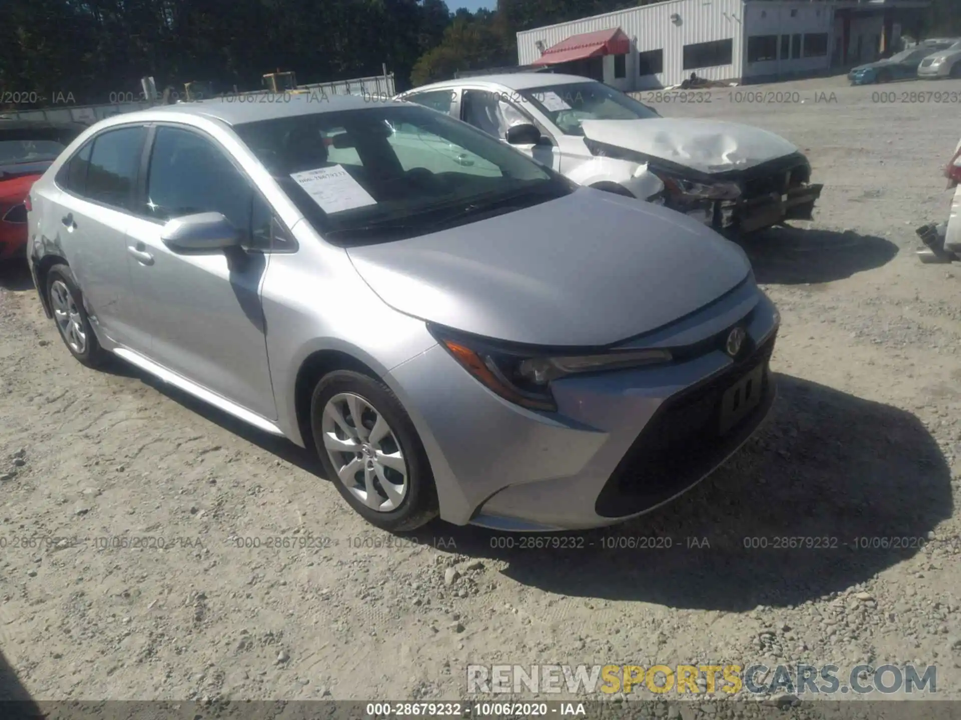 1 Photograph of a damaged car 5YFEPRAE9LP091702 TOYOTA COROLLA 2020