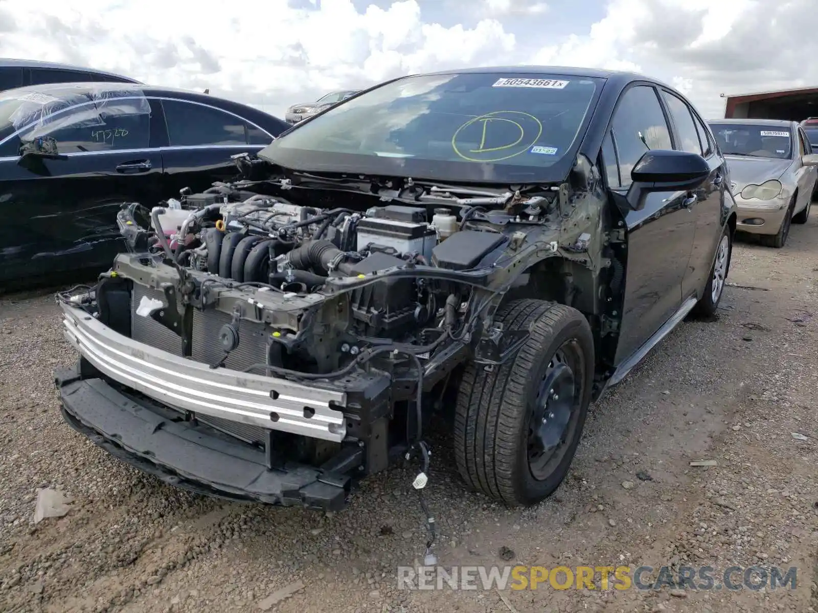 2 Photograph of a damaged car 5YFEPRAE9LP092137 TOYOTA COROLLA 2020