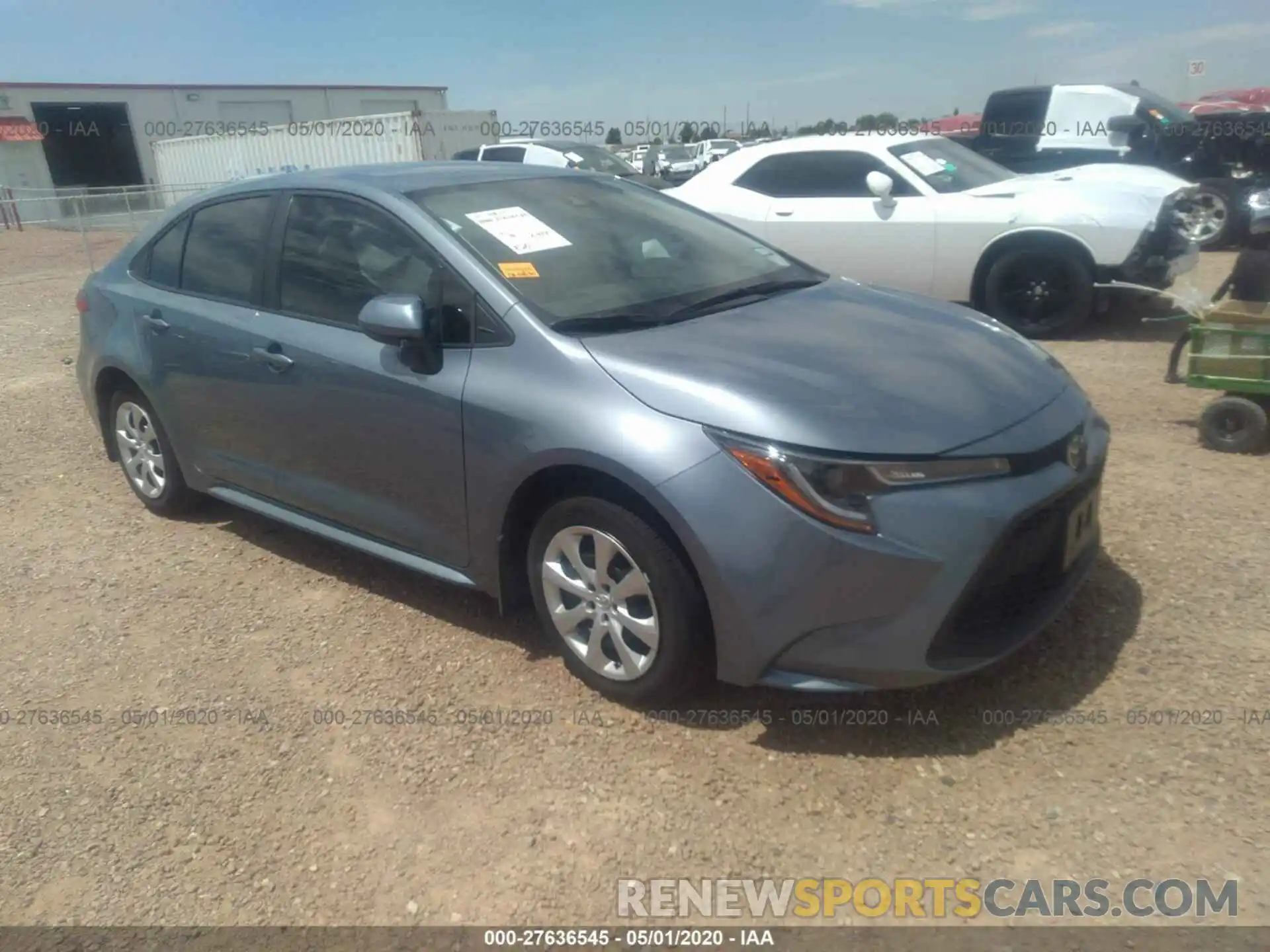 1 Photograph of a damaged car 5YFEPRAE9LP092686 TOYOTA COROLLA 2020