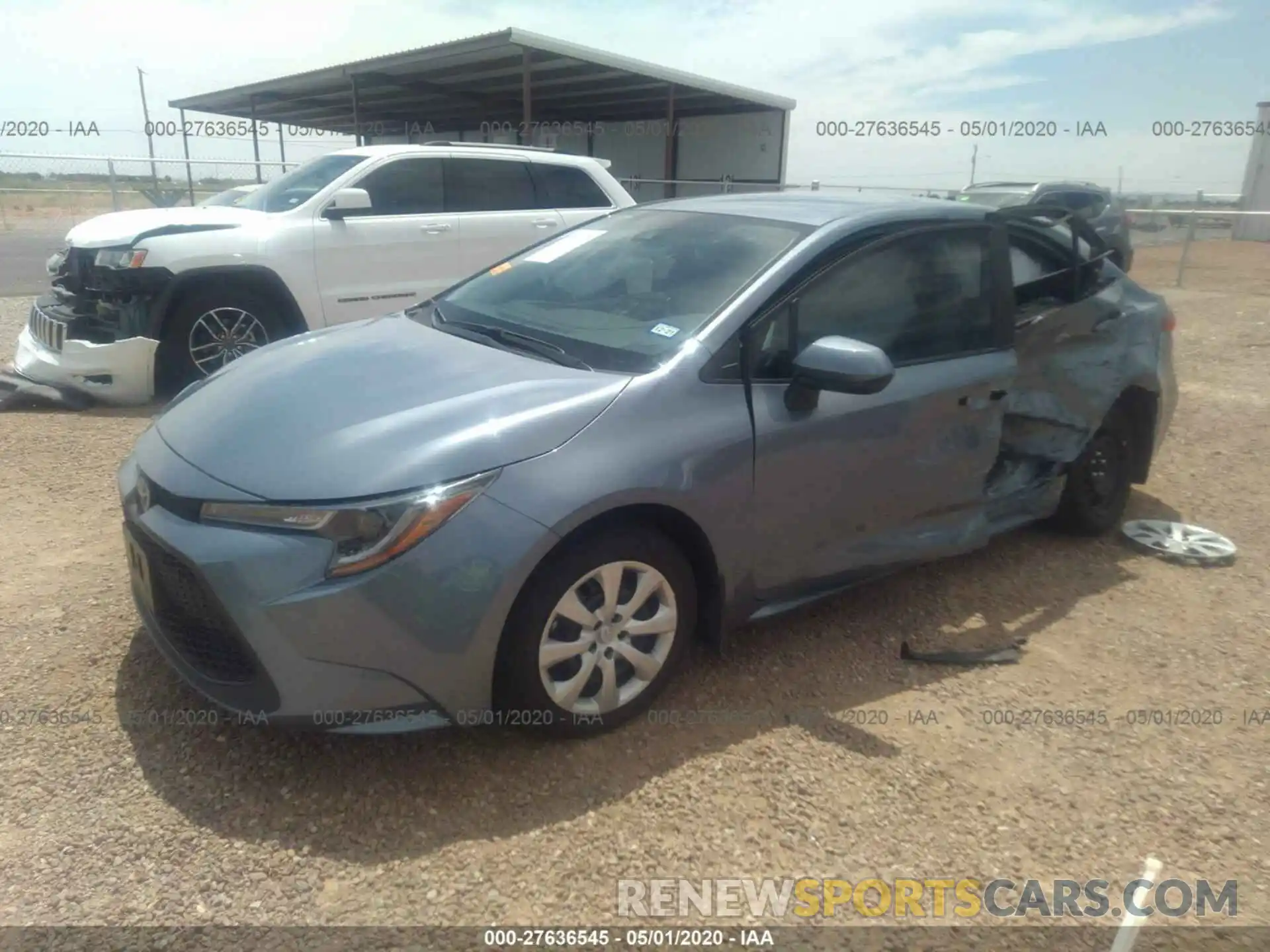 2 Photograph of a damaged car 5YFEPRAE9LP092686 TOYOTA COROLLA 2020