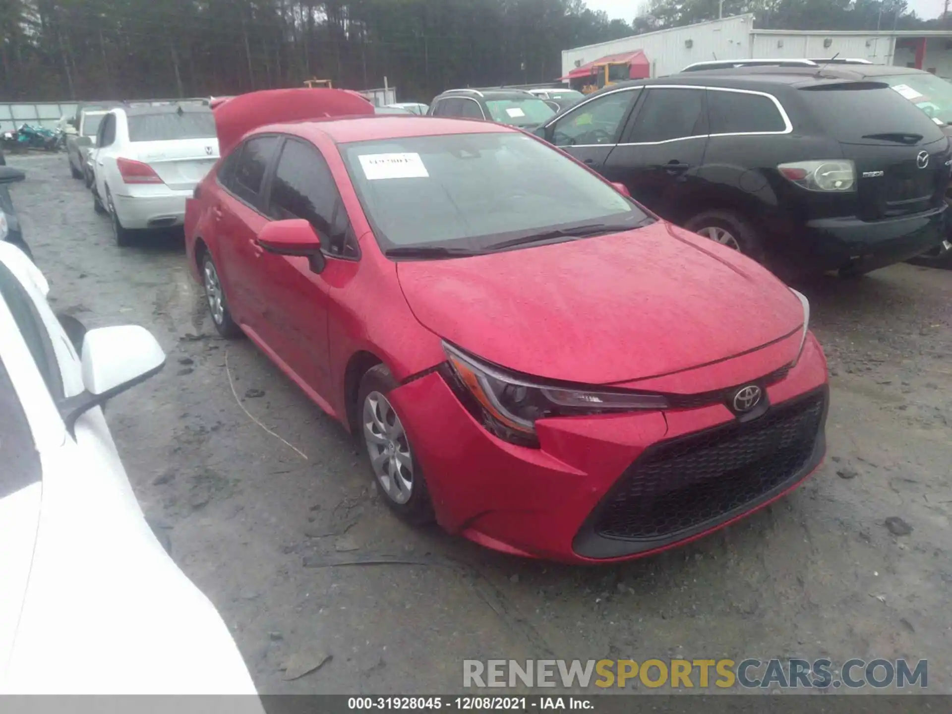 1 Photograph of a damaged car 5YFEPRAE9LP093160 TOYOTA COROLLA 2020