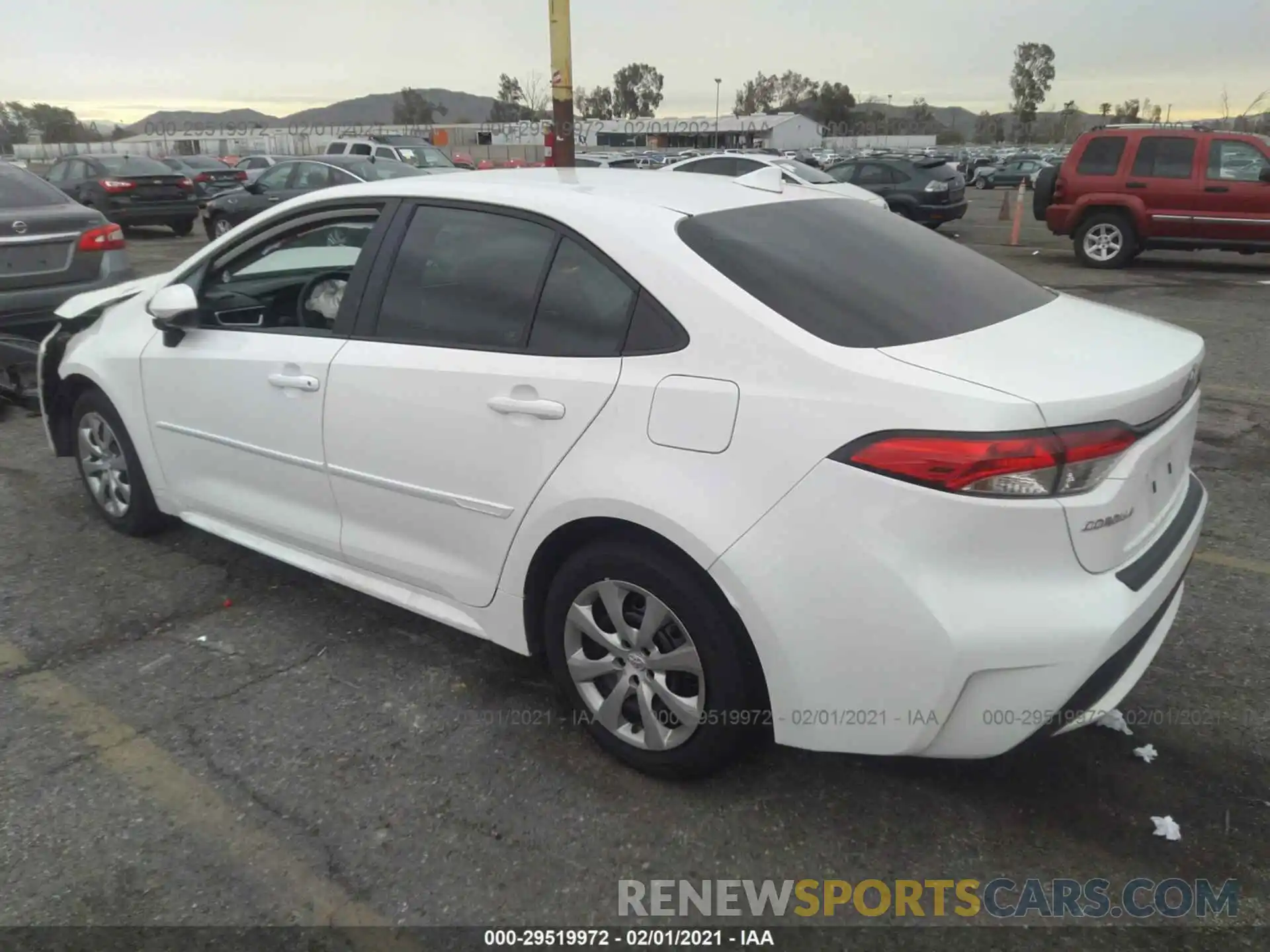 3 Photograph of a damaged car 5YFEPRAE9LP093627 TOYOTA COROLLA 2020