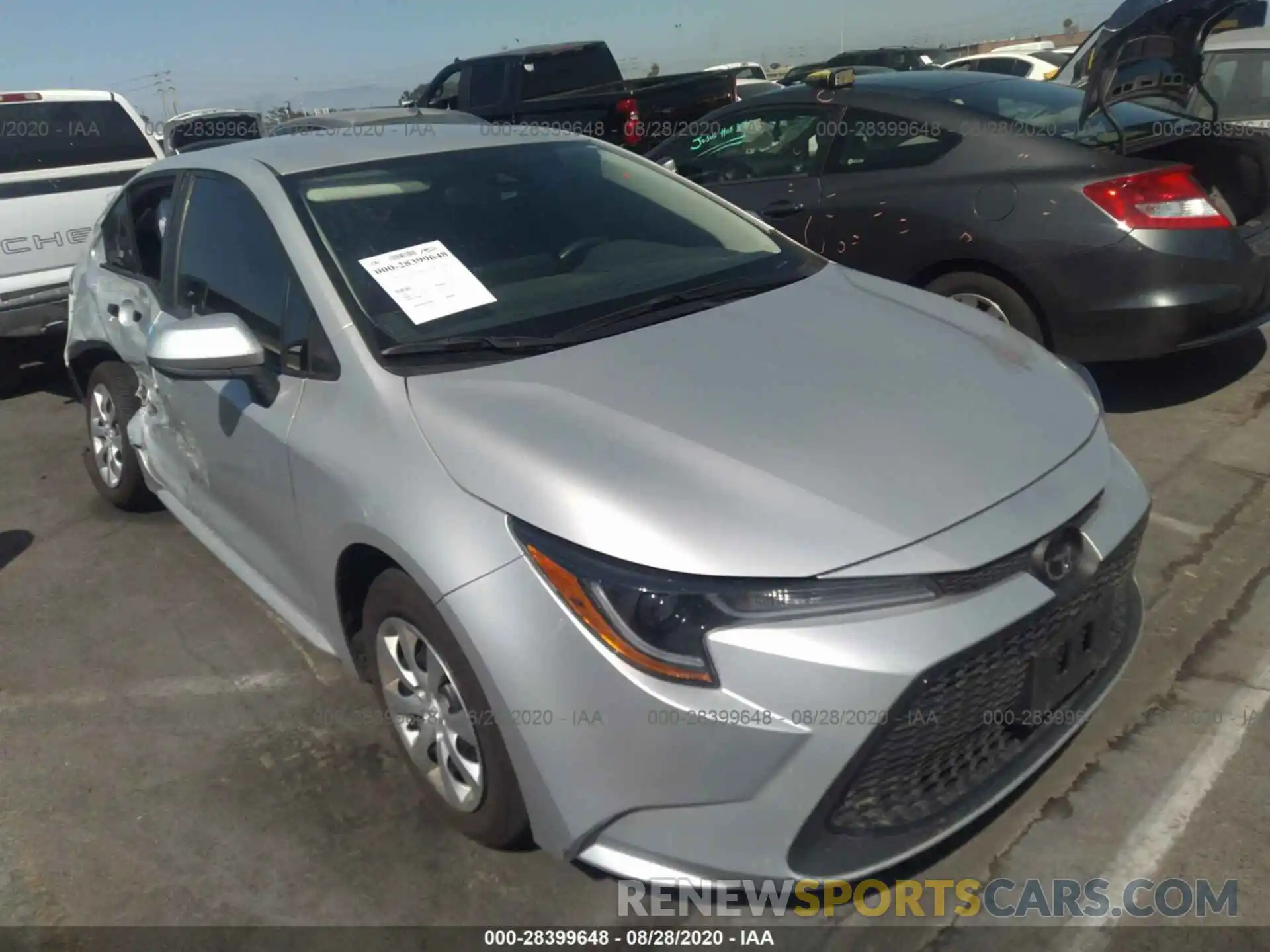 1 Photograph of a damaged car 5YFEPRAE9LP094034 TOYOTA COROLLA 2020