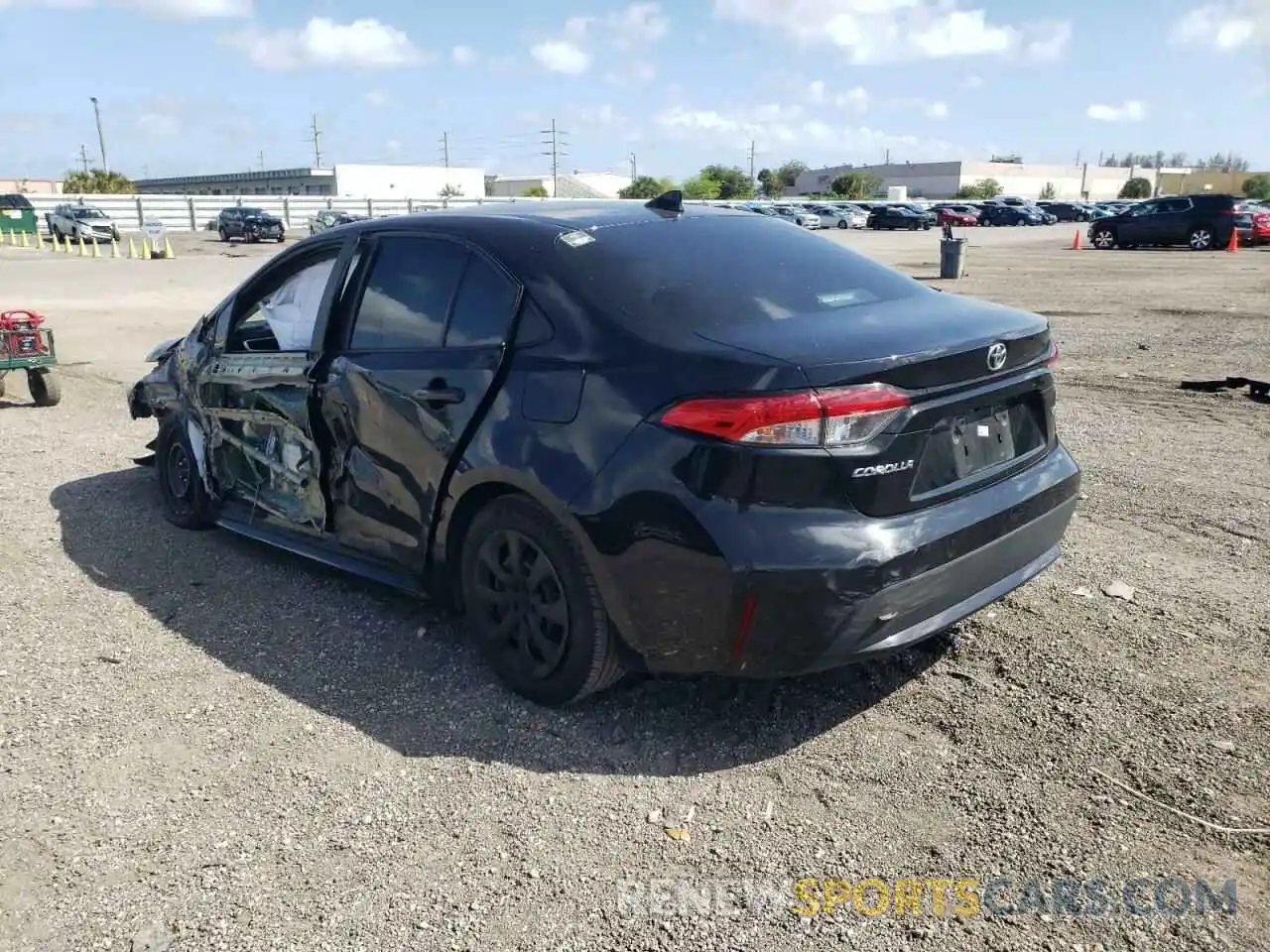 3 Photograph of a damaged car 5YFEPRAE9LP094258 TOYOTA COROLLA 2020