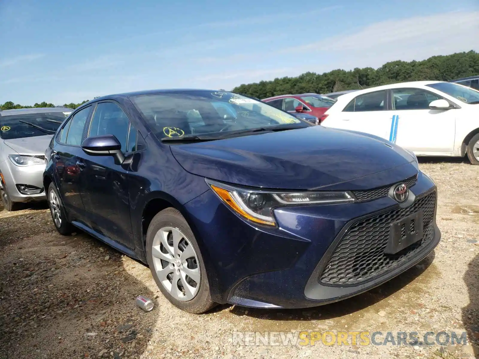 1 Photograph of a damaged car 5YFEPRAE9LP094664 TOYOTA COROLLA 2020