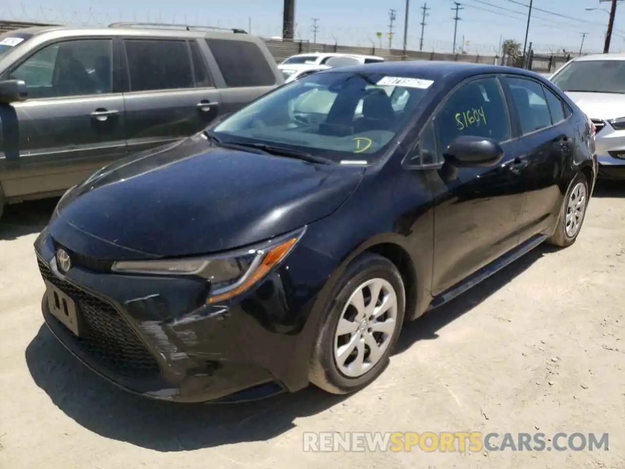 2 Photograph of a damaged car 5YFEPRAE9LP094969 TOYOTA COROLLA 2020