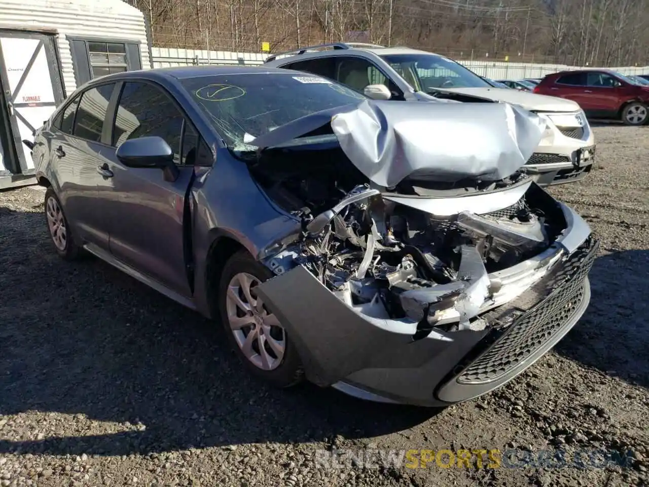 1 Photograph of a damaged car 5YFEPRAE9LP096530 TOYOTA COROLLA 2020