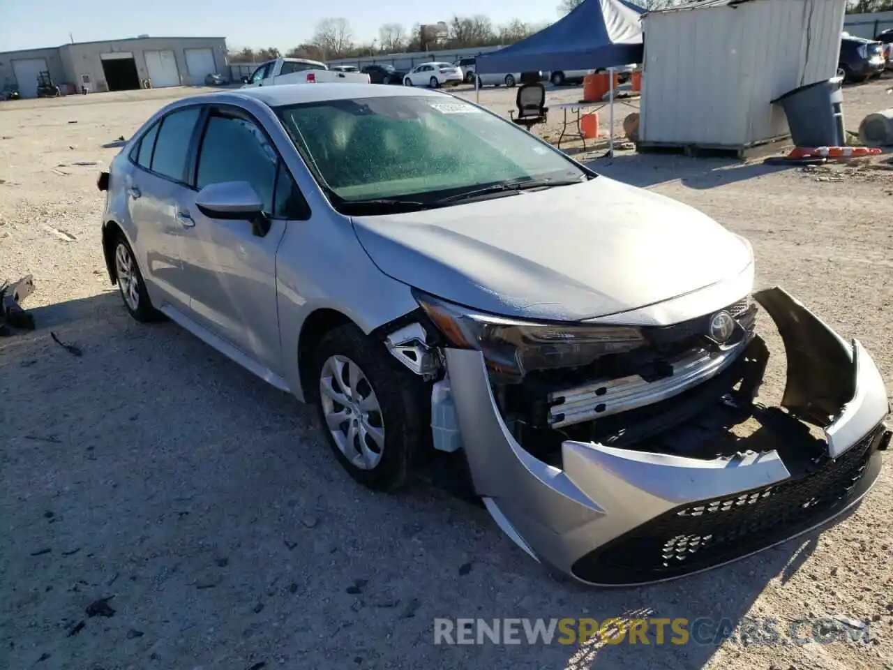 1 Photograph of a damaged car 5YFEPRAE9LP097127 TOYOTA COROLLA 2020