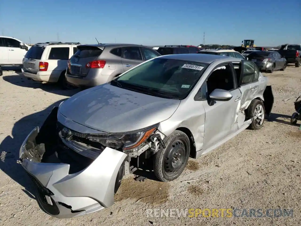 2 Photograph of a damaged car 5YFEPRAE9LP097127 TOYOTA COROLLA 2020