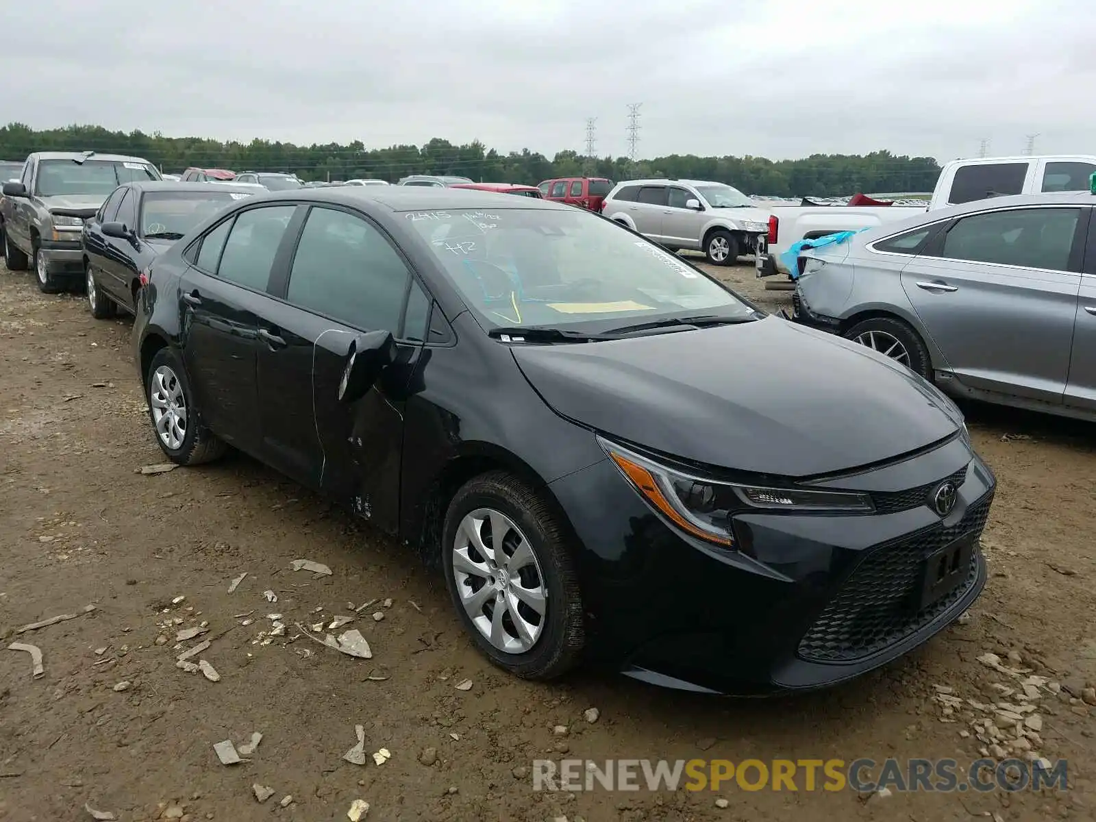 1 Photograph of a damaged car 5YFEPRAE9LP097192 TOYOTA COROLLA 2020