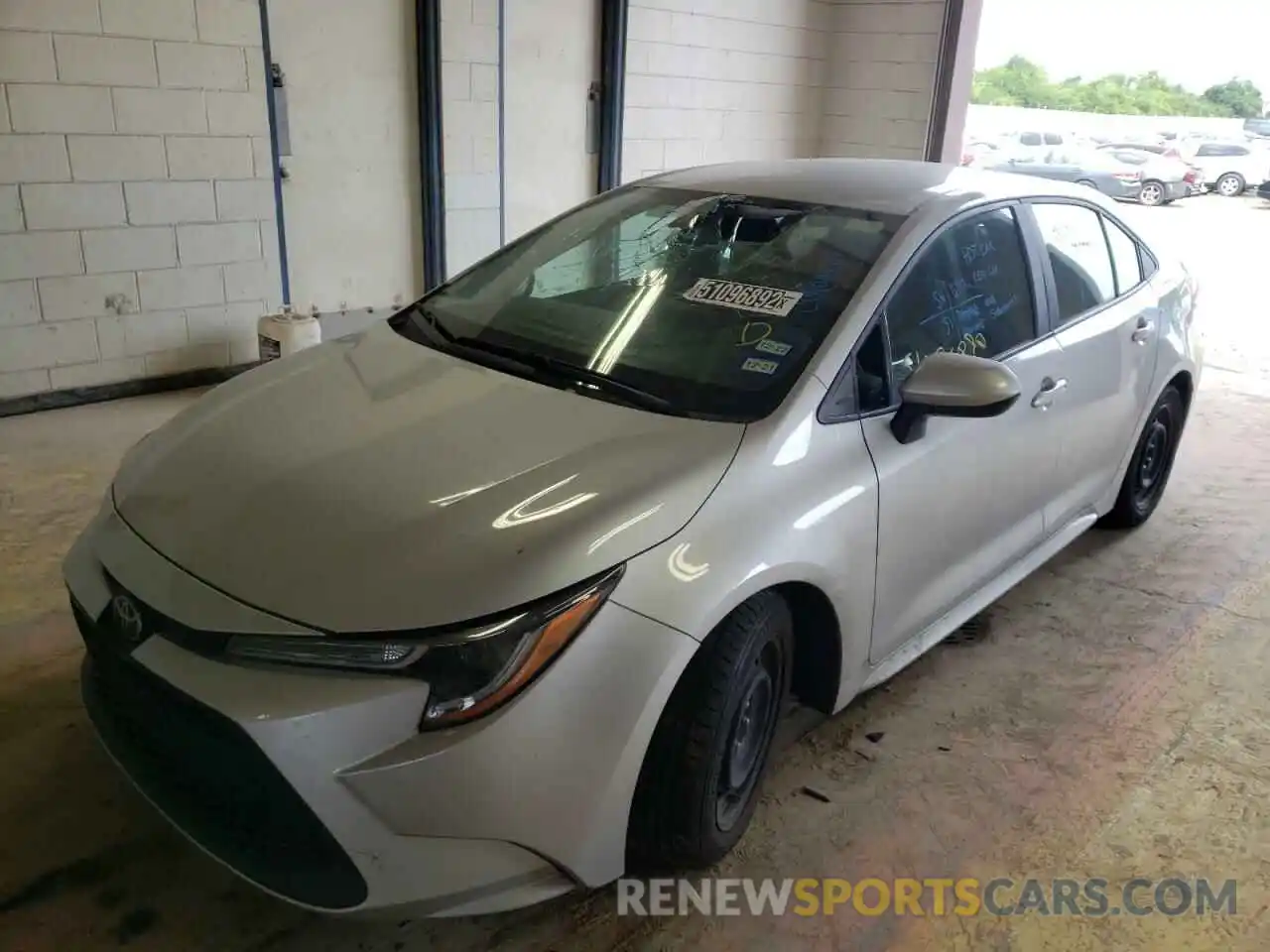 2 Photograph of a damaged car 5YFEPRAE9LP097225 TOYOTA COROLLA 2020