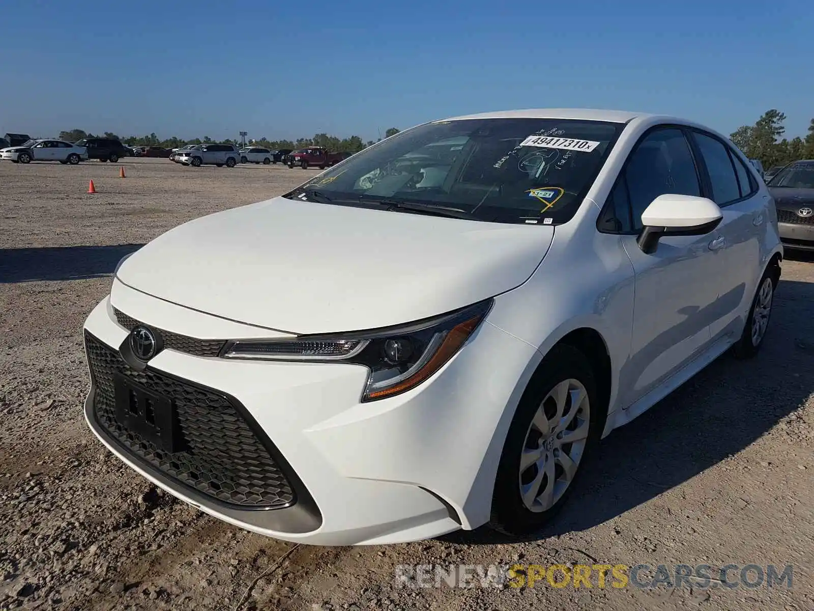 2 Photograph of a damaged car 5YFEPRAE9LP097256 TOYOTA COROLLA 2020