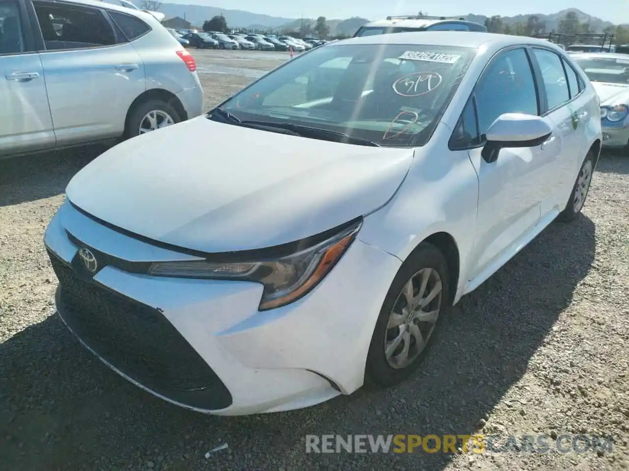 2 Photograph of a damaged car 5YFEPRAE9LP098133 TOYOTA COROLLA 2020