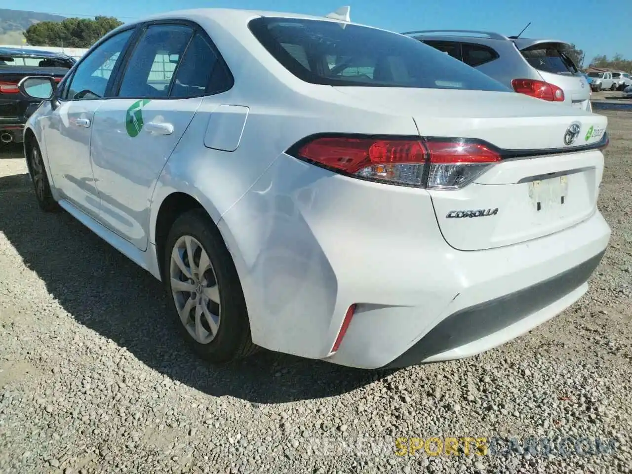 3 Photograph of a damaged car 5YFEPRAE9LP098133 TOYOTA COROLLA 2020