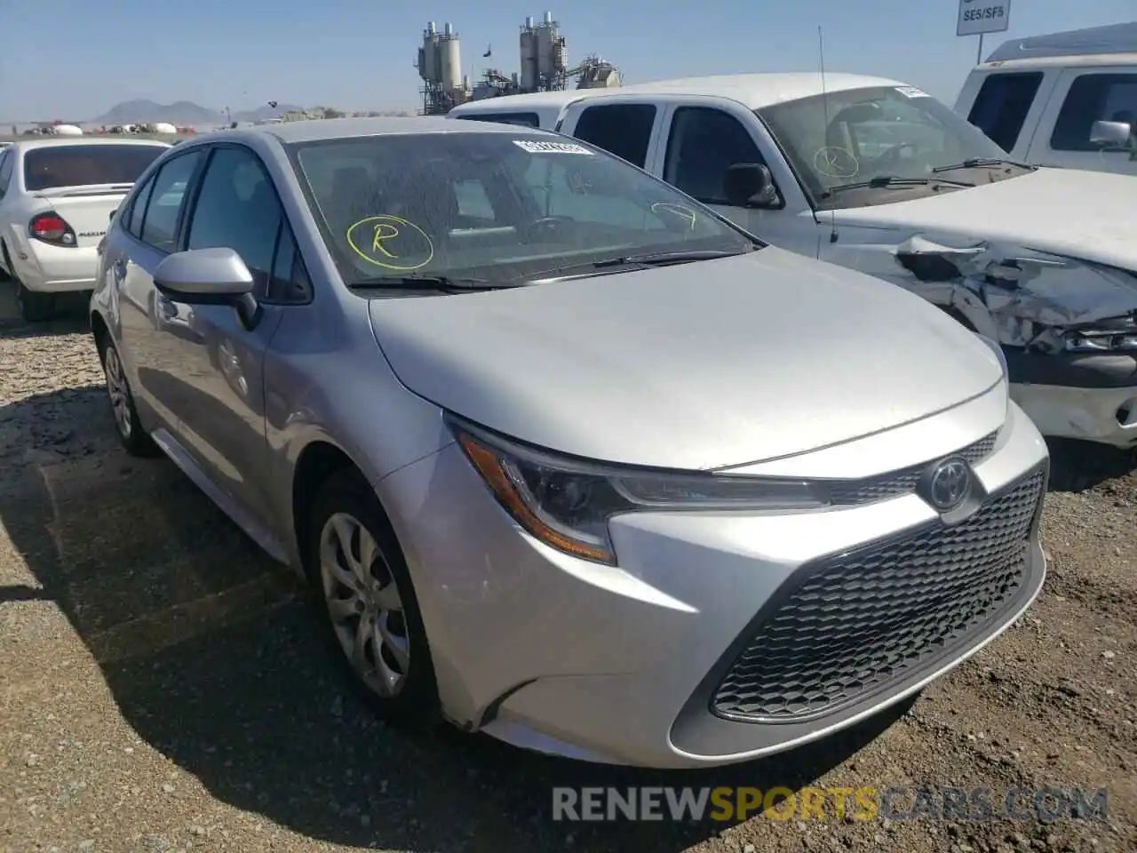 1 Photograph of a damaged car 5YFEPRAE9LP098360 TOYOTA COROLLA 2020