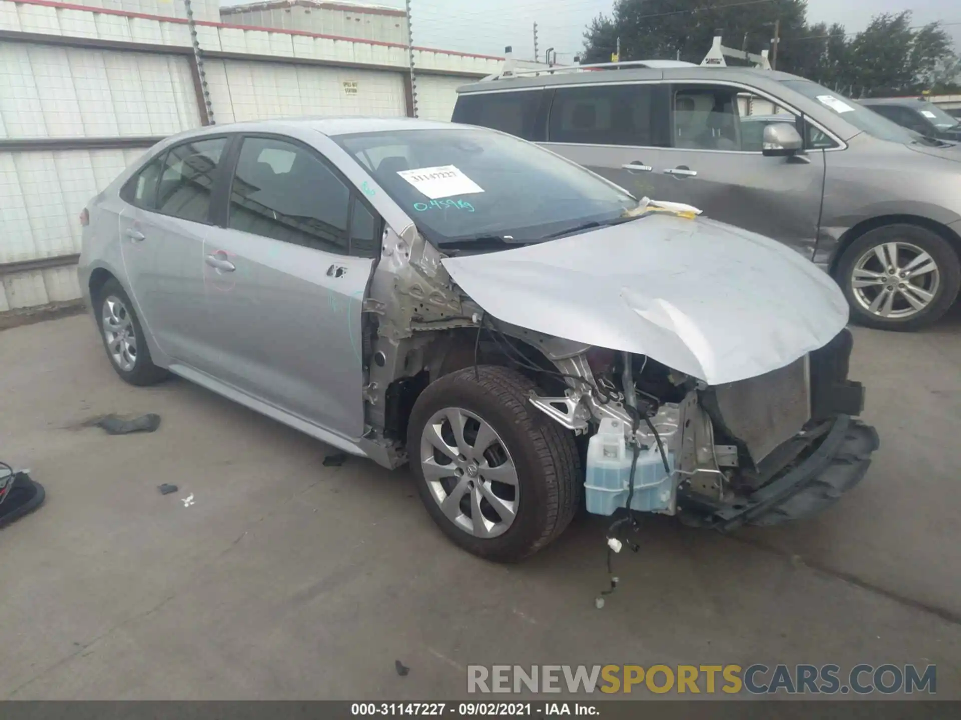 1 Photograph of a damaged car 5YFEPRAE9LP098665 TOYOTA COROLLA 2020