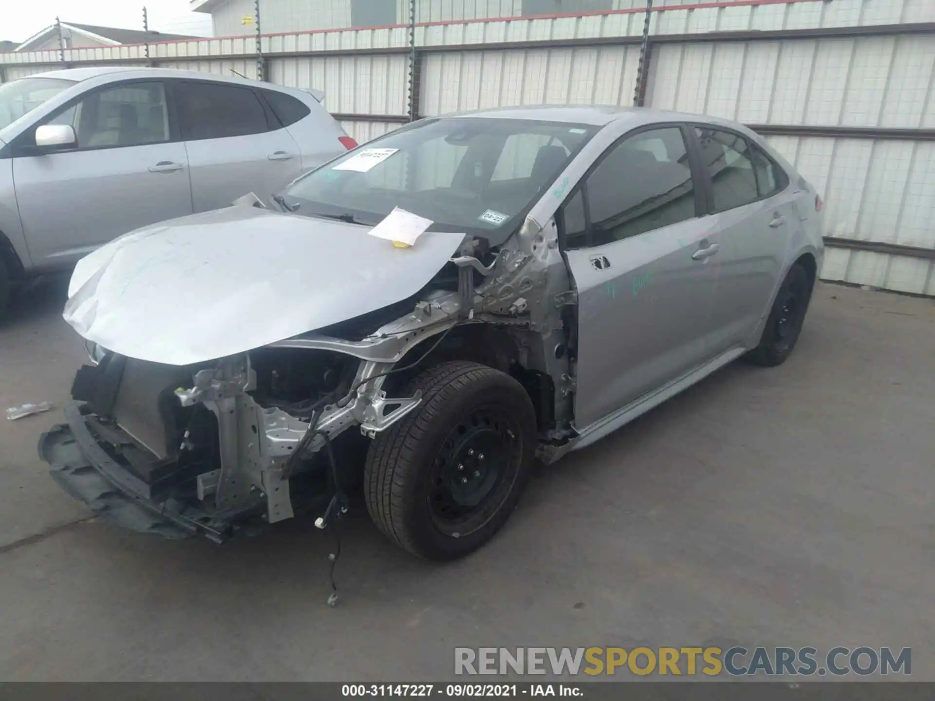 2 Photograph of a damaged car 5YFEPRAE9LP098665 TOYOTA COROLLA 2020