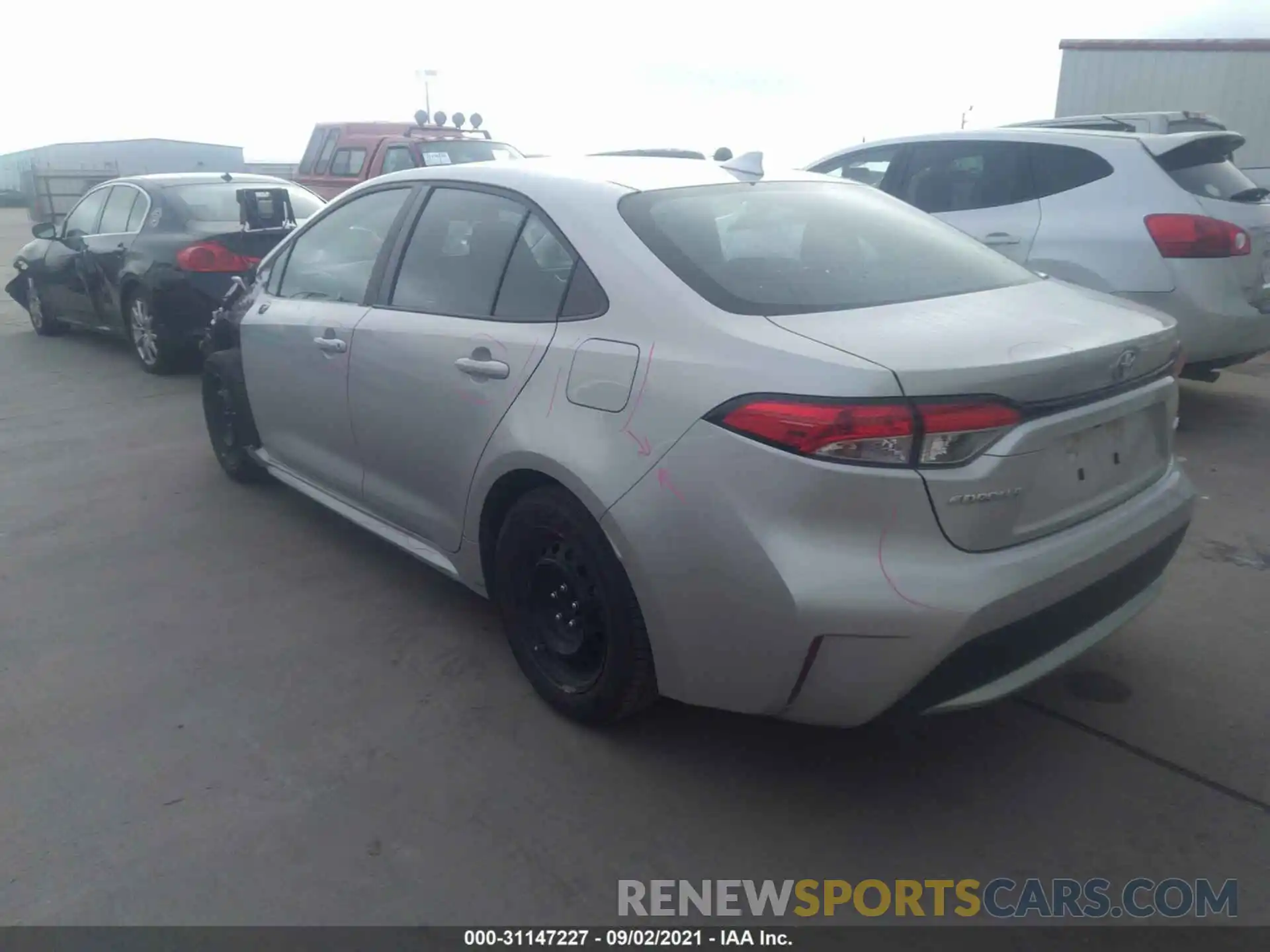 3 Photograph of a damaged car 5YFEPRAE9LP098665 TOYOTA COROLLA 2020