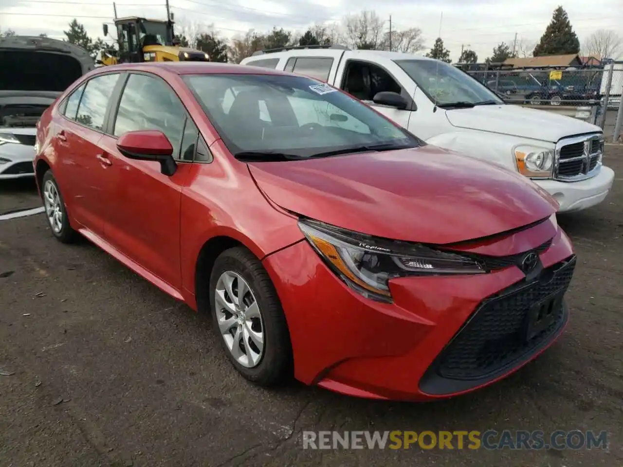 1 Photograph of a damaged car 5YFEPRAE9LP098729 TOYOTA COROLLA 2020