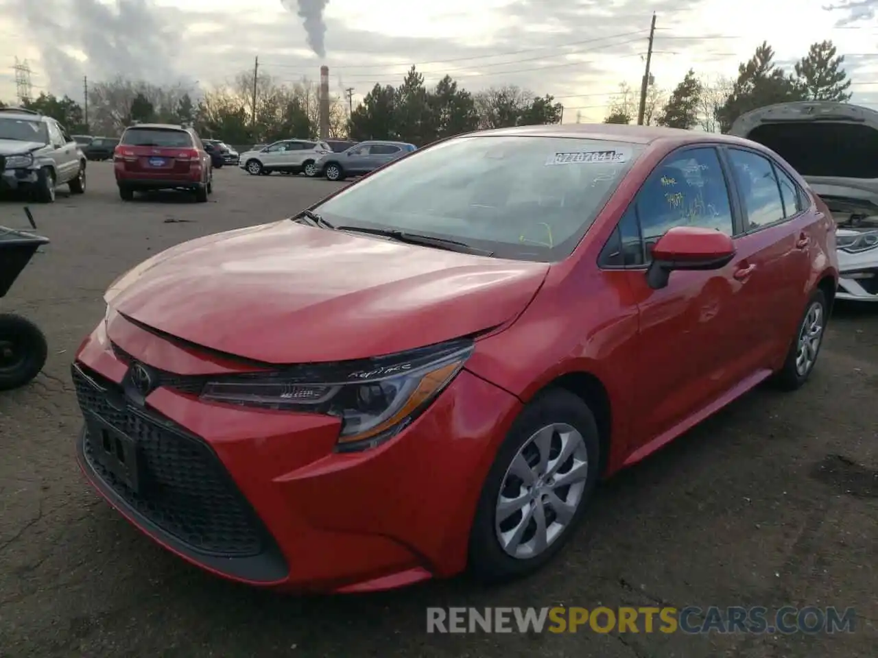 2 Photograph of a damaged car 5YFEPRAE9LP098729 TOYOTA COROLLA 2020