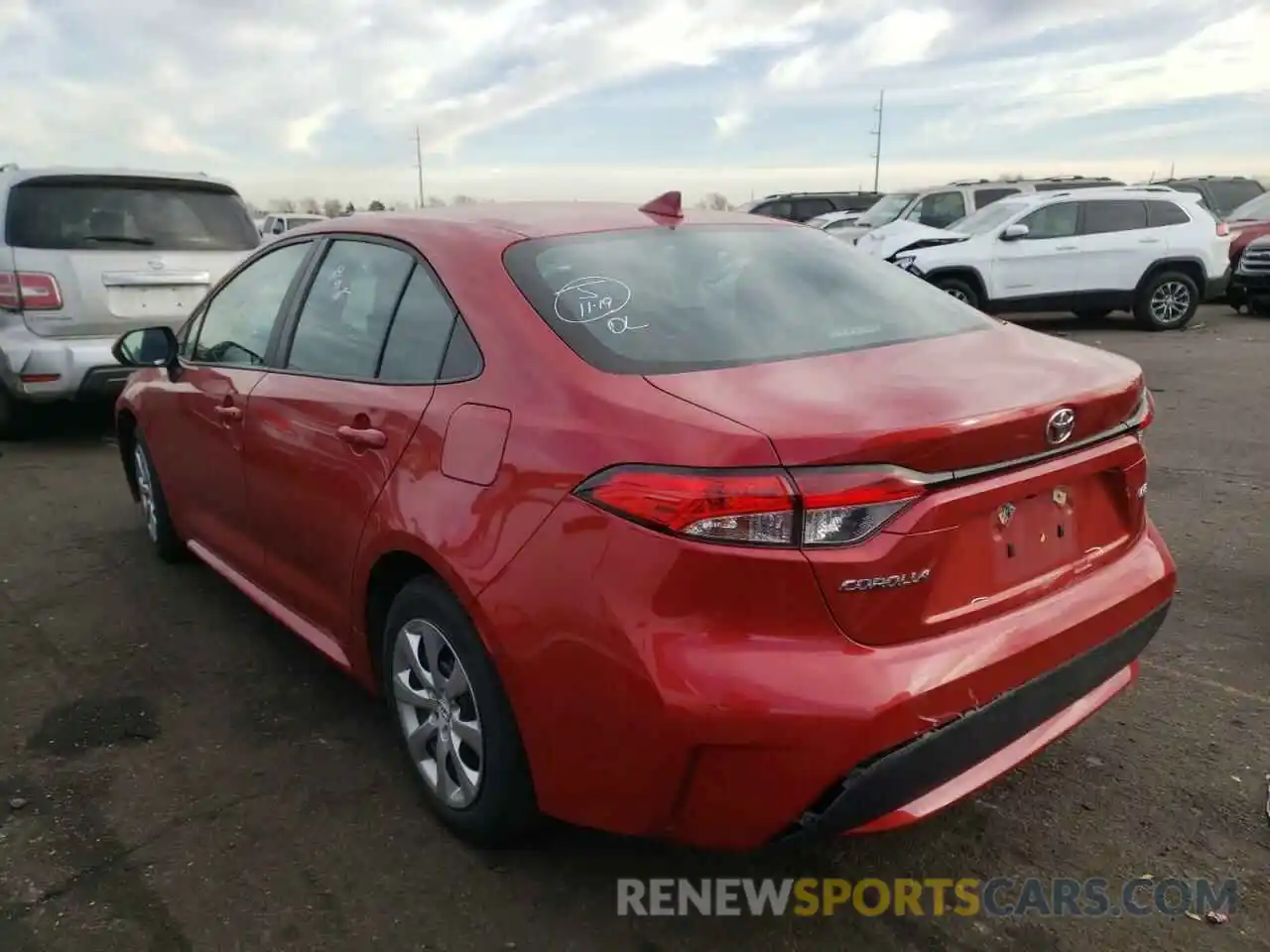 3 Photograph of a damaged car 5YFEPRAE9LP098729 TOYOTA COROLLA 2020