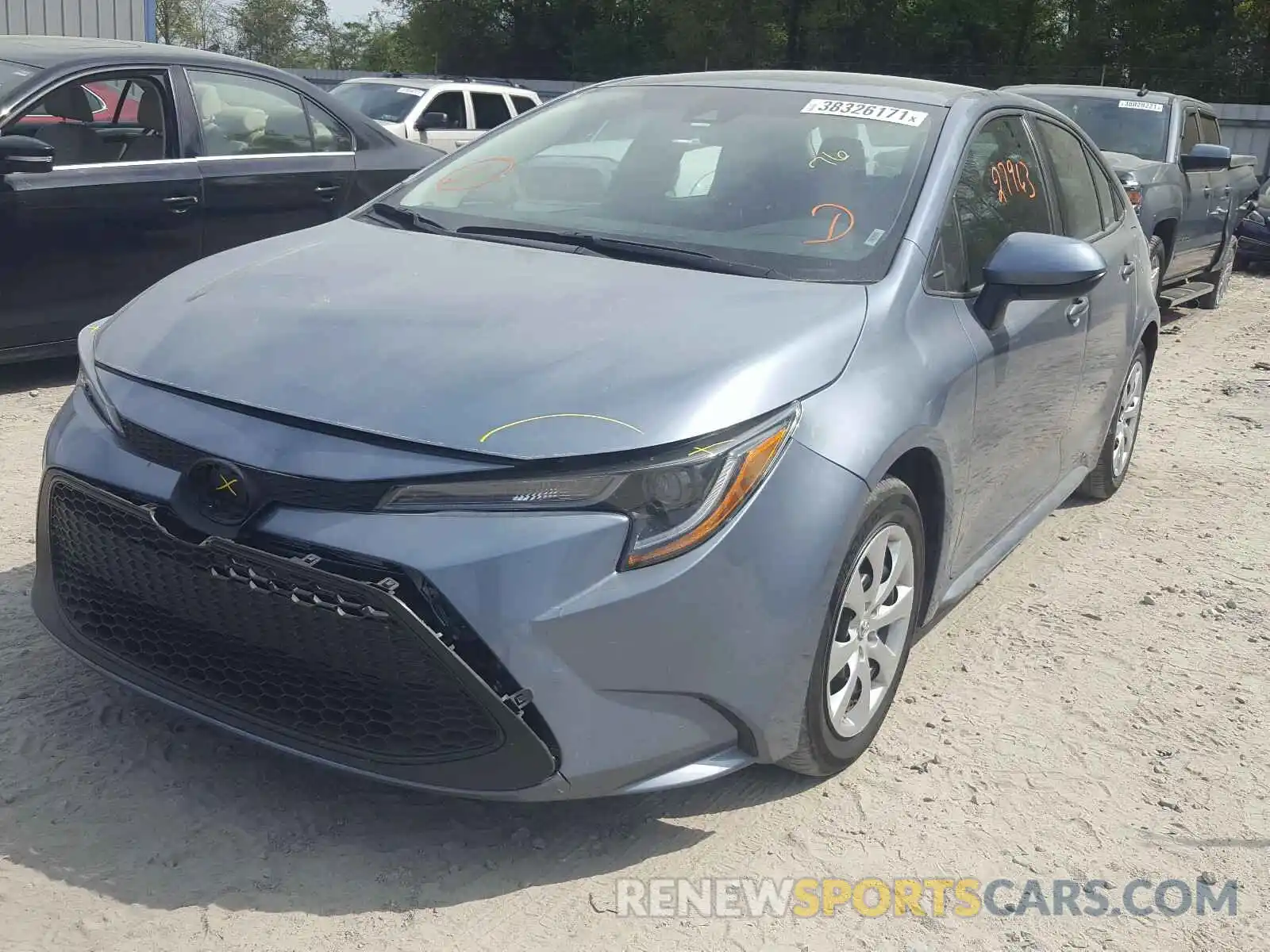 2 Photograph of a damaged car 5YFEPRAE9LP099055 TOYOTA COROLLA 2020