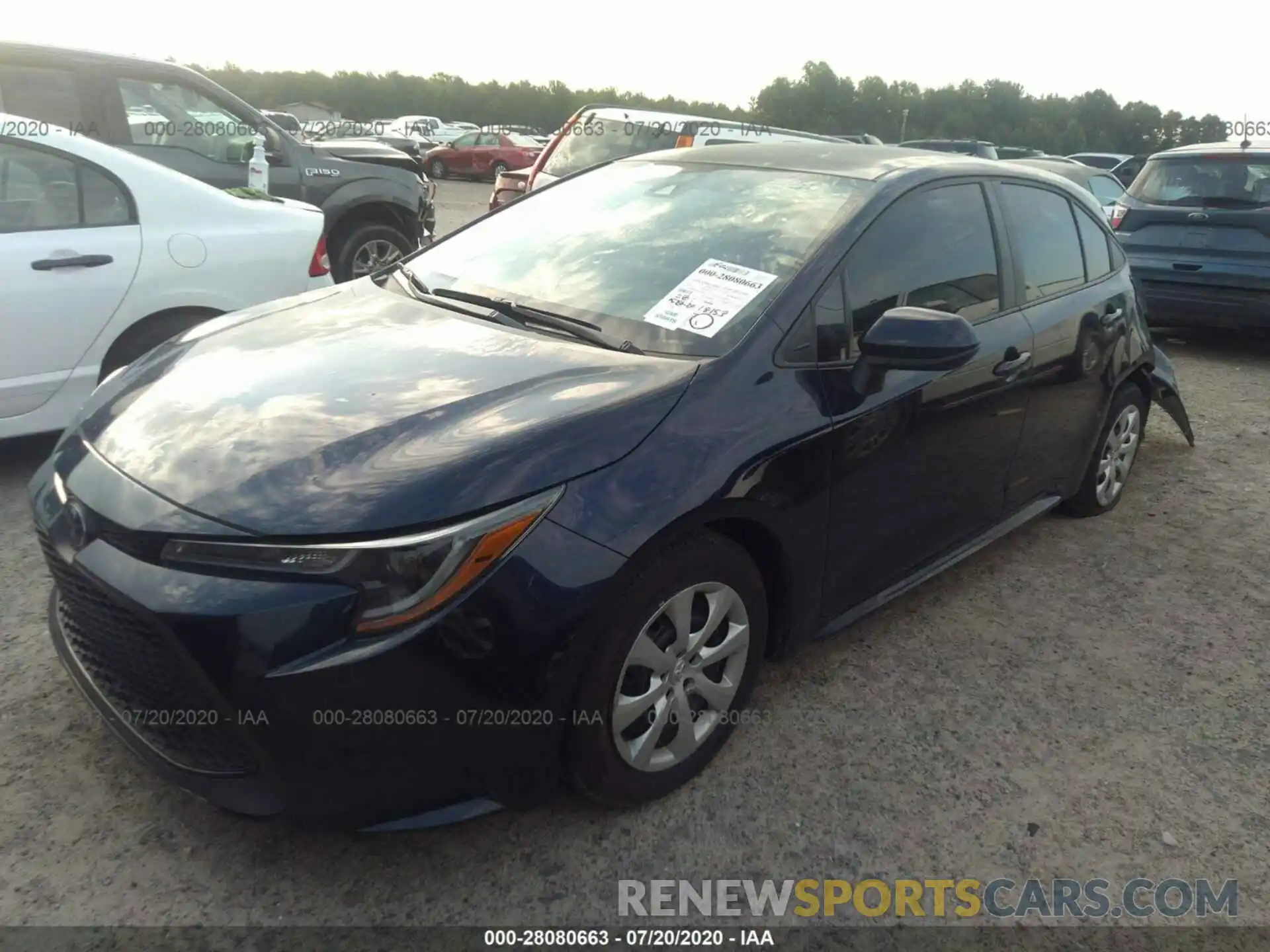 2 Photograph of a damaged car 5YFEPRAE9LP099413 TOYOTA COROLLA 2020