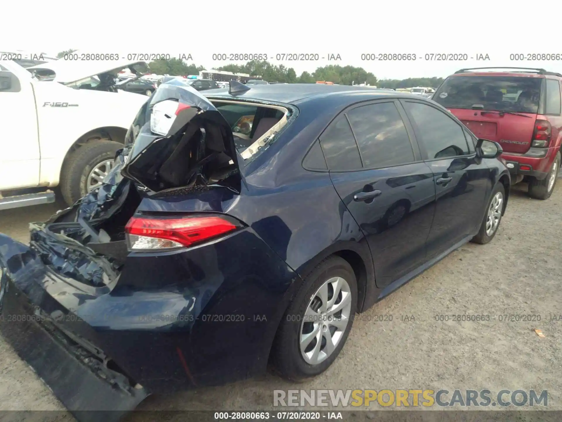 4 Photograph of a damaged car 5YFEPRAE9LP099413 TOYOTA COROLLA 2020