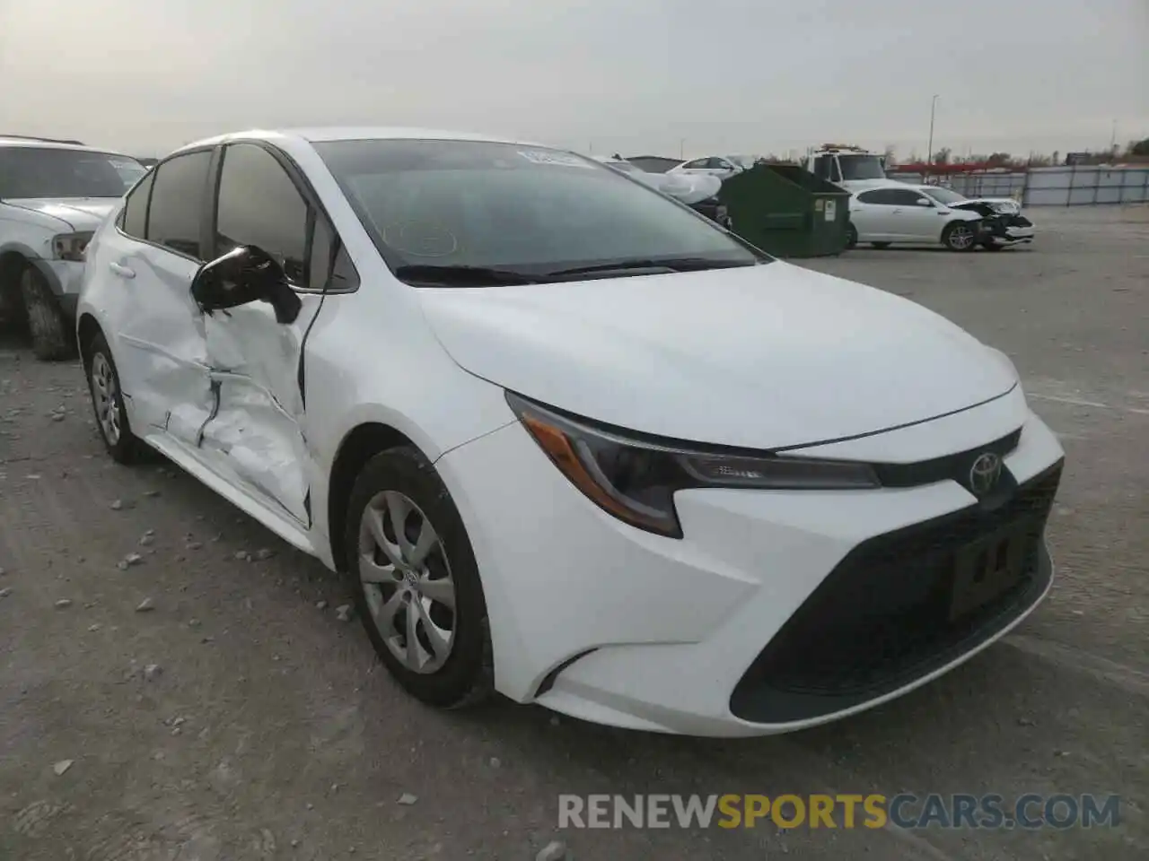 1 Photograph of a damaged car 5YFEPRAE9LP099976 TOYOTA COROLLA 2020