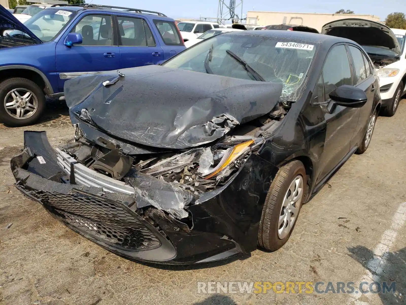 2 Photograph of a damaged car 5YFEPRAE9LP101192 TOYOTA COROLLA 2020