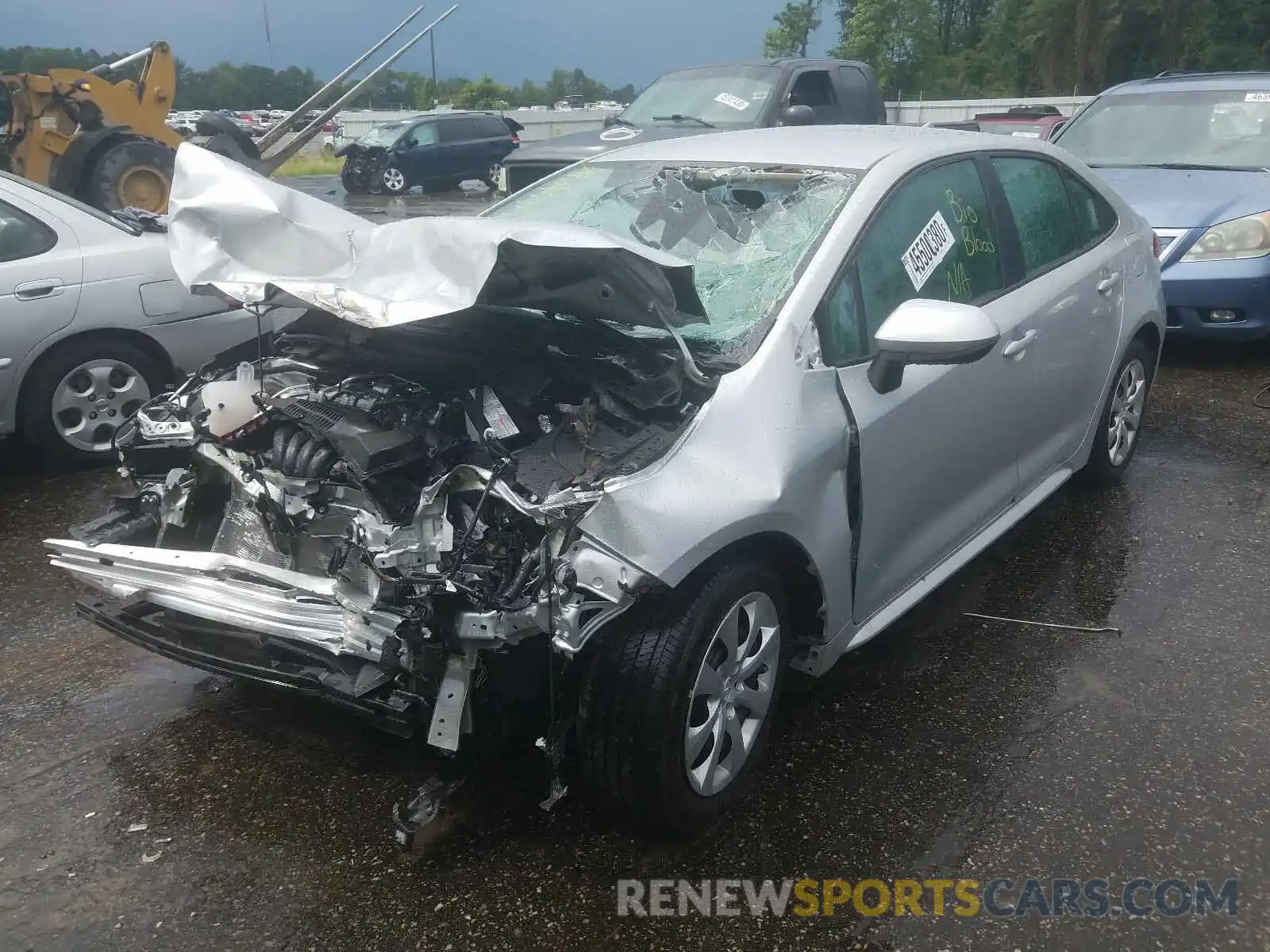 2 Photograph of a damaged car 5YFEPRAE9LP101225 TOYOTA COROLLA 2020