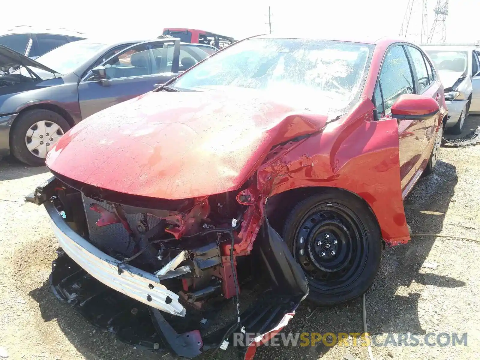 2 Photograph of a damaged car 5YFEPRAE9LP101869 TOYOTA COROLLA 2020