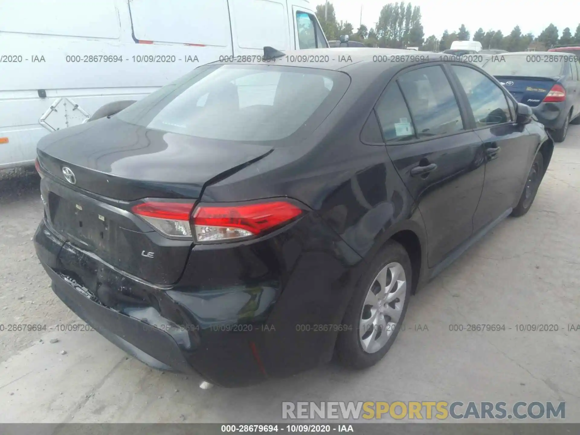 4 Photograph of a damaged car 5YFEPRAE9LP101970 TOYOTA COROLLA 2020