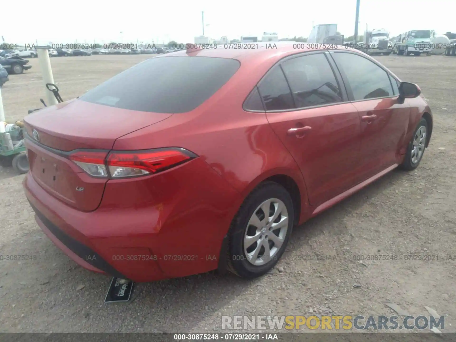 4 Photograph of a damaged car 5YFEPRAE9LP102617 TOYOTA COROLLA 2020