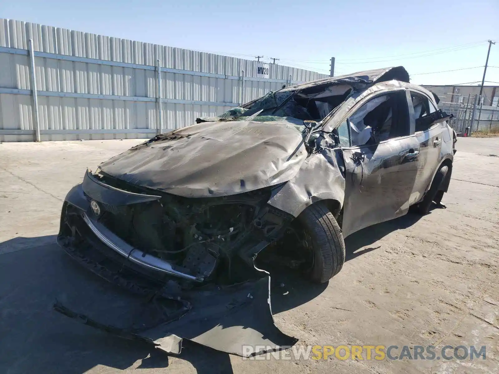 2 Photograph of a damaged car 5YFEPRAE9LP104397 TOYOTA COROLLA 2020