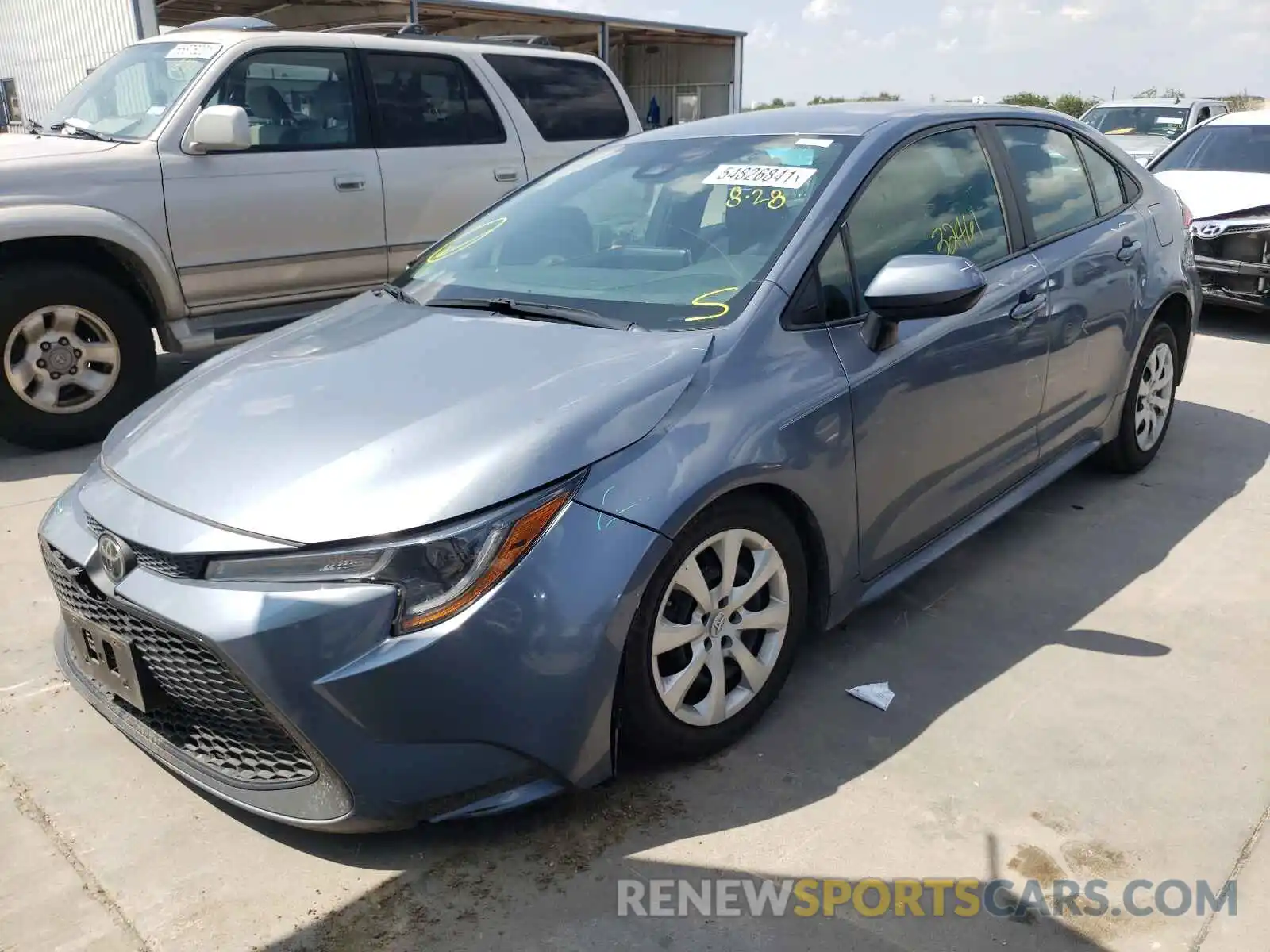 2 Photograph of a damaged car 5YFEPRAE9LP104691 TOYOTA COROLLA 2020