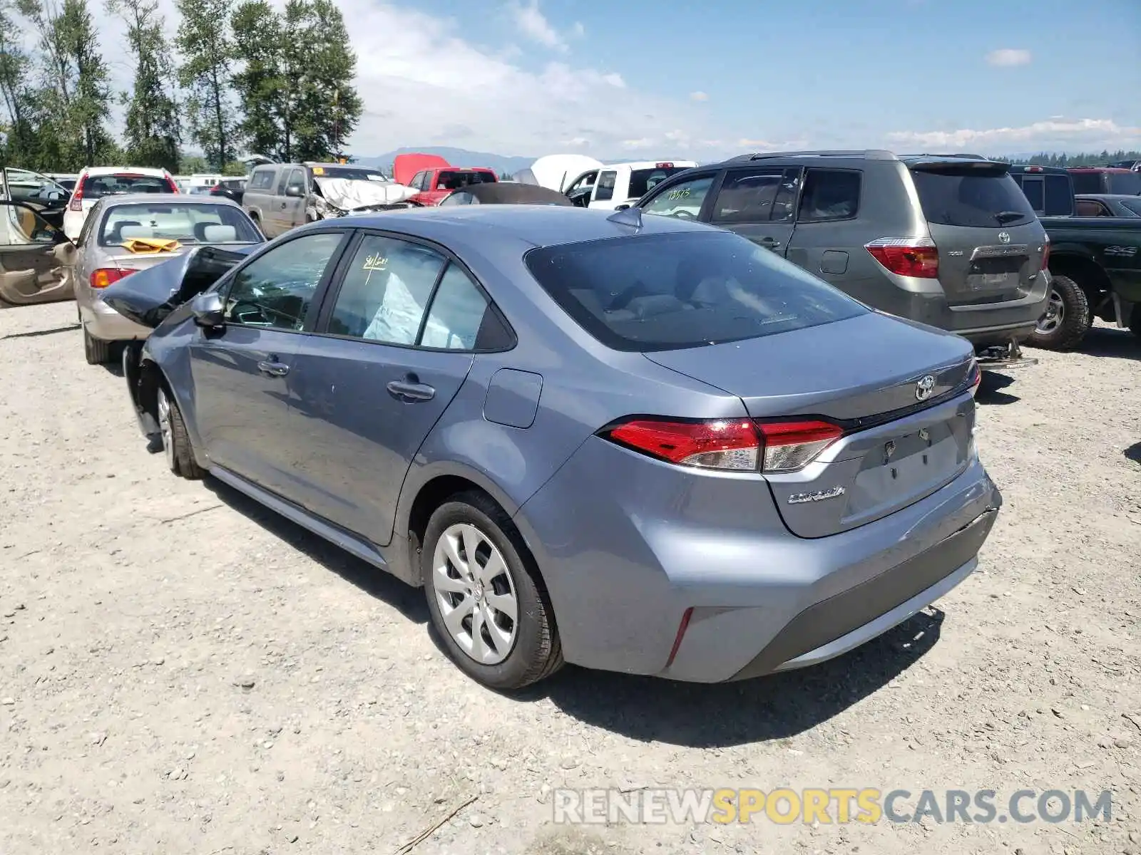 3 Photograph of a damaged car 5YFEPRAE9LP104805 TOYOTA COROLLA 2020