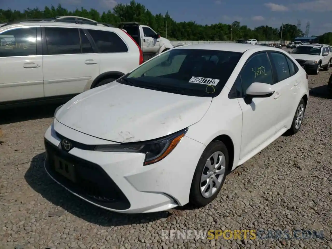 2 Photograph of a damaged car 5YFEPRAE9LP105453 TOYOTA COROLLA 2020