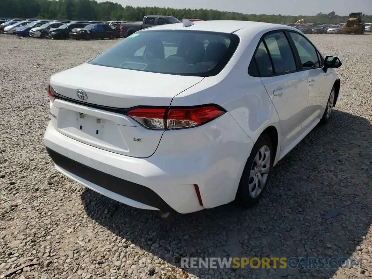 4 Photograph of a damaged car 5YFEPRAE9LP105453 TOYOTA COROLLA 2020