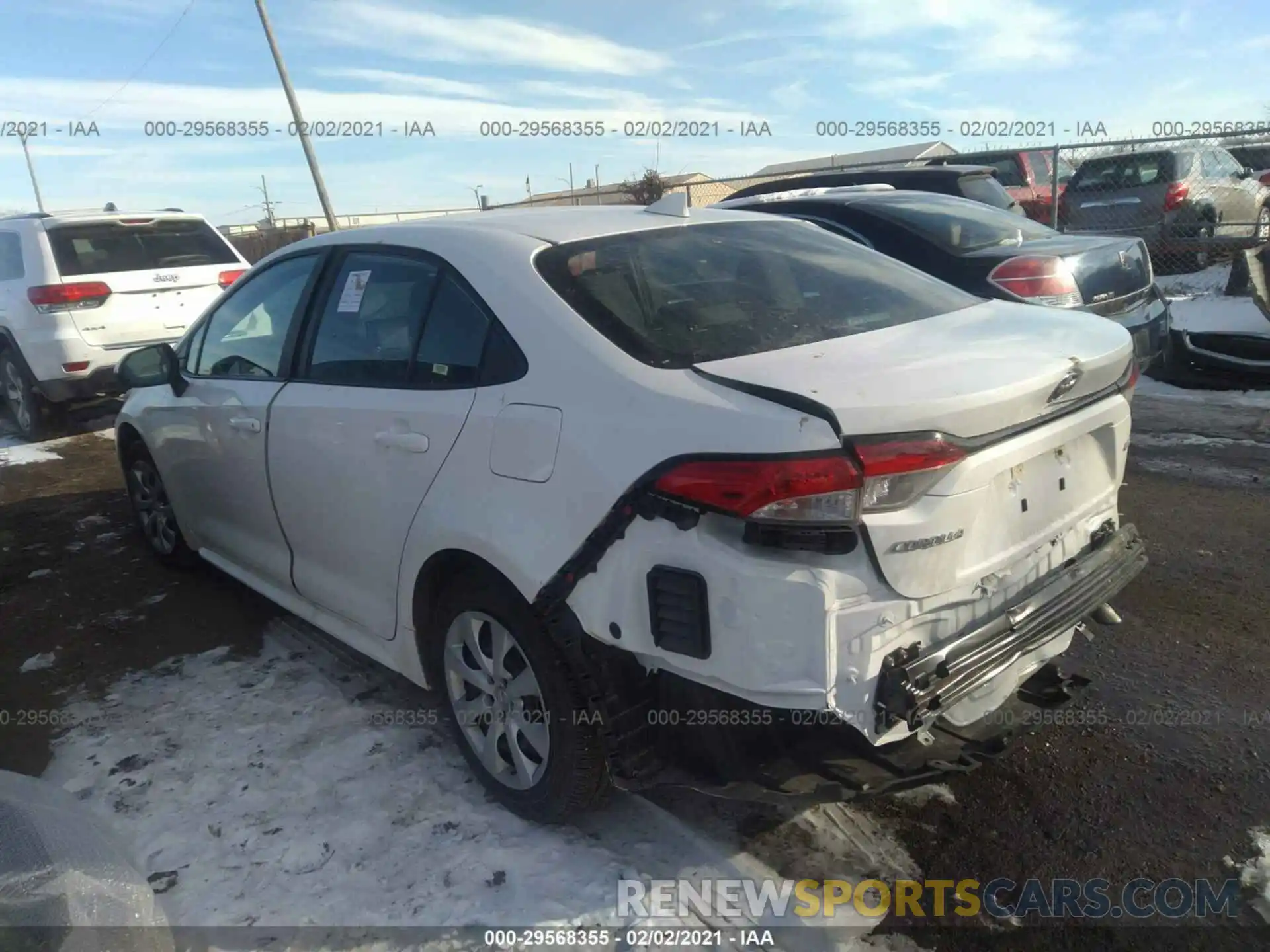 3 Photograph of a damaged car 5YFEPRAE9LP106649 TOYOTA COROLLA 2020