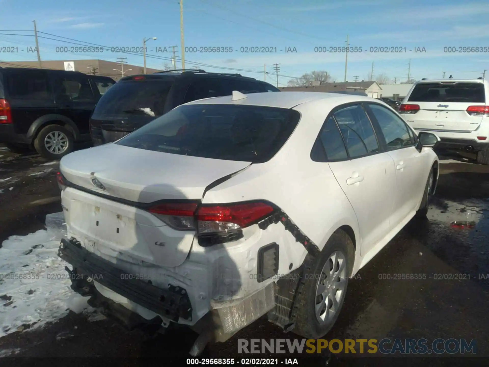 4 Photograph of a damaged car 5YFEPRAE9LP106649 TOYOTA COROLLA 2020