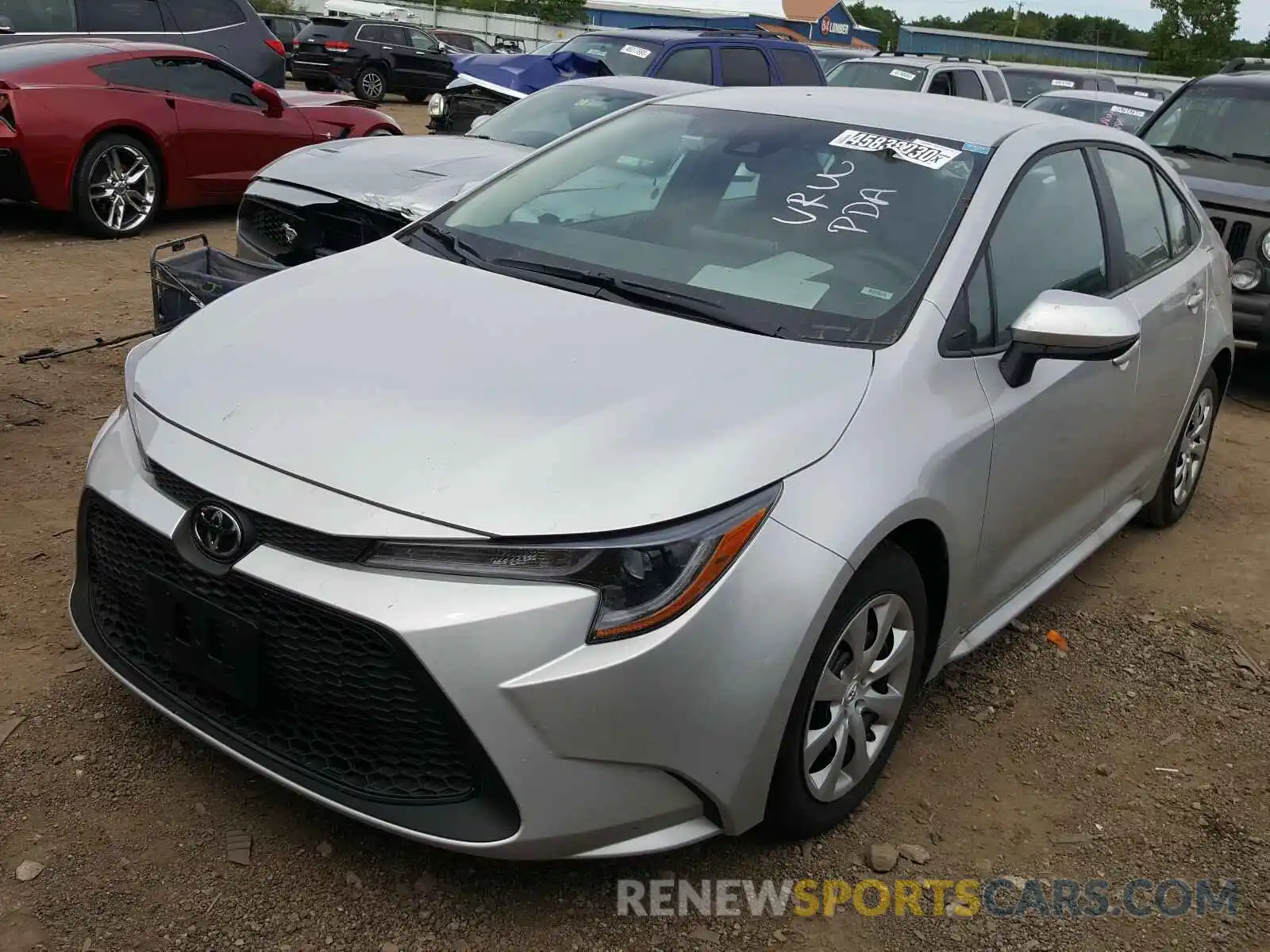 2 Photograph of a damaged car 5YFEPRAE9LP106683 TOYOTA COROLLA 2020