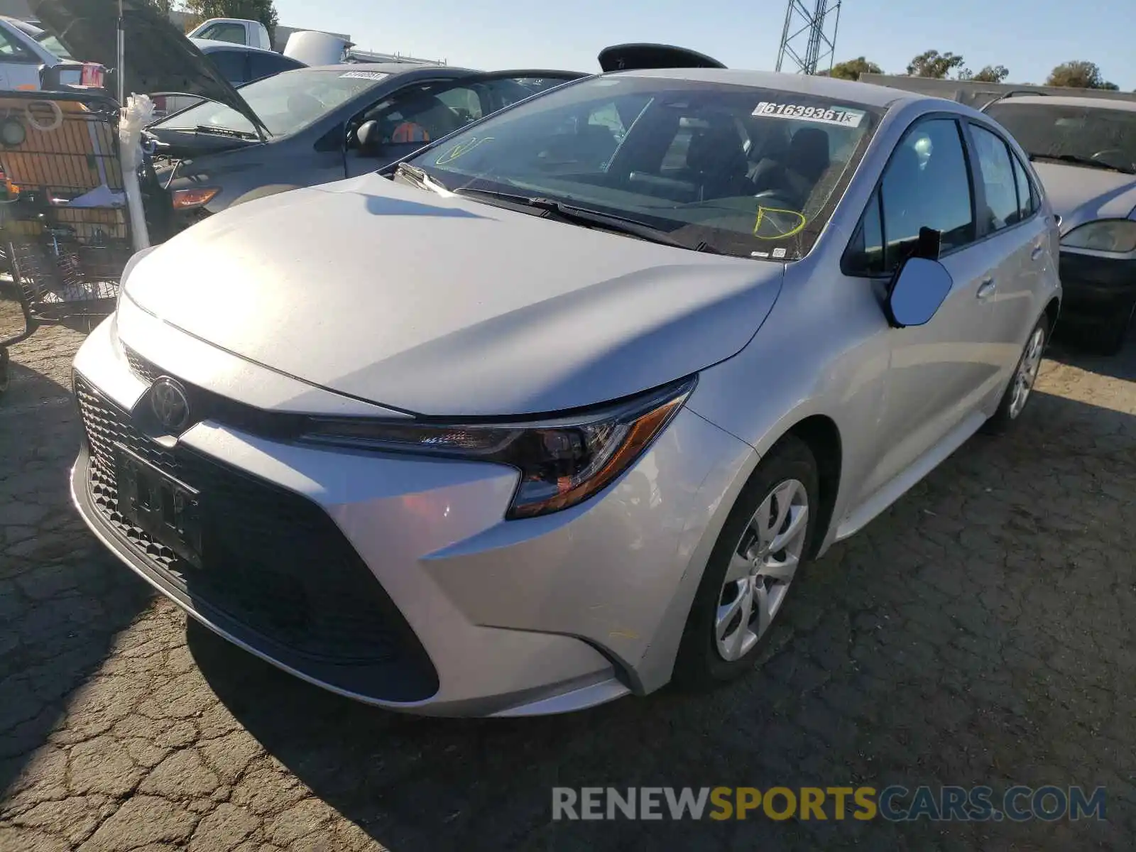 2 Photograph of a damaged car 5YFEPRAE9LP107557 TOYOTA COROLLA 2020