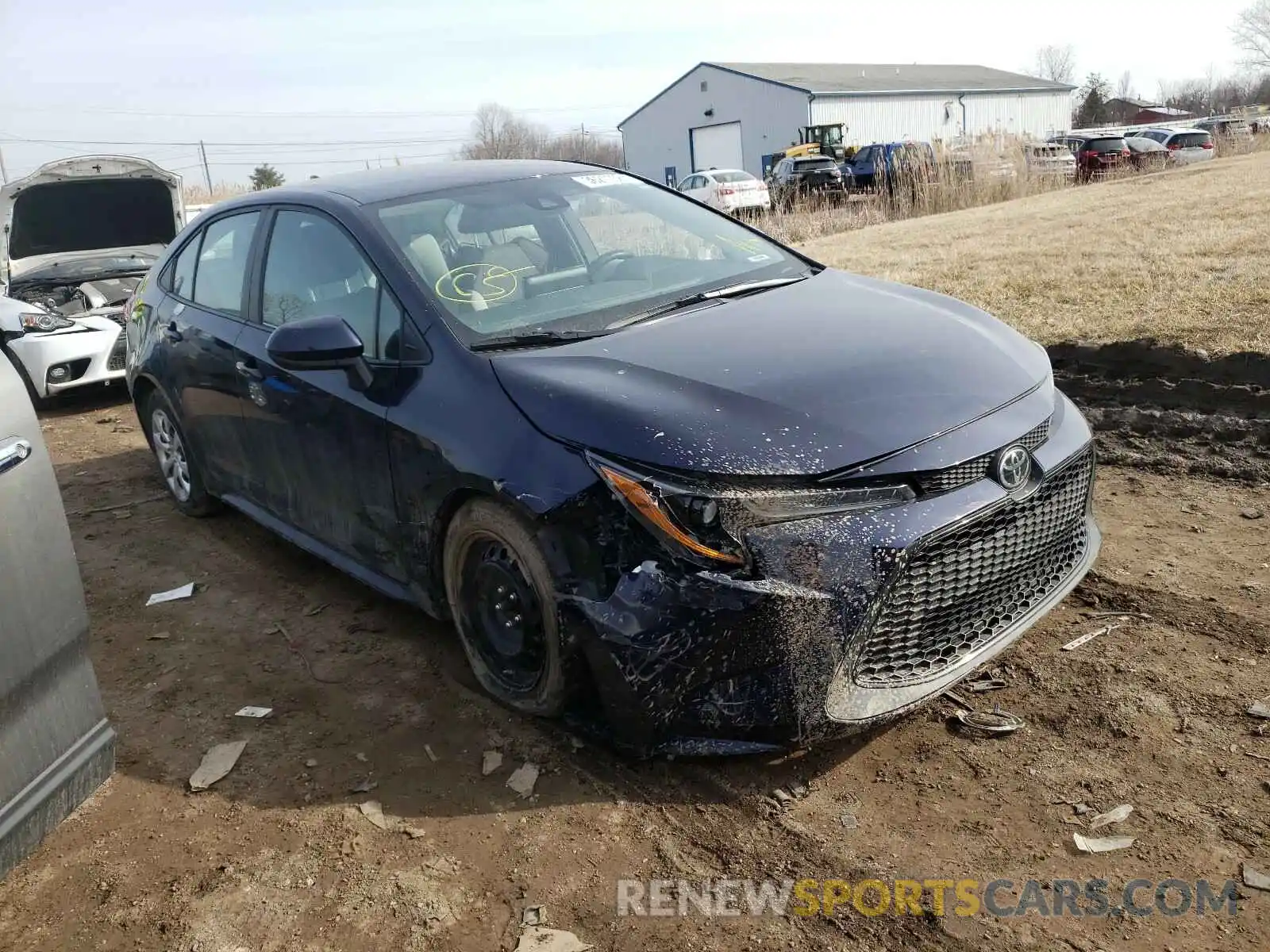 1 Photograph of a damaged car 5YFEPRAE9LP108157 TOYOTA COROLLA 2020