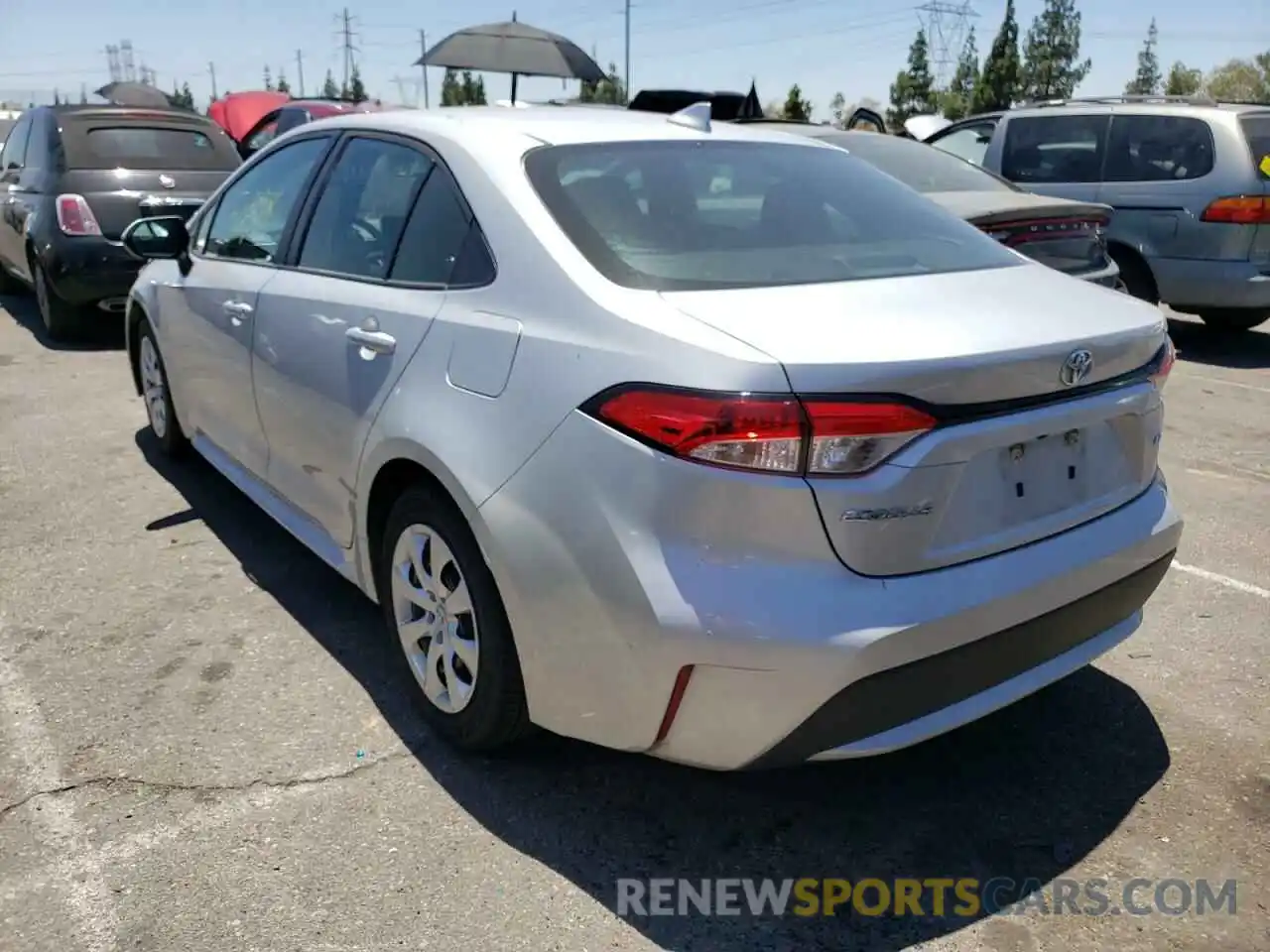 3 Photograph of a damaged car 5YFEPRAE9LP108207 TOYOTA COROLLA 2020