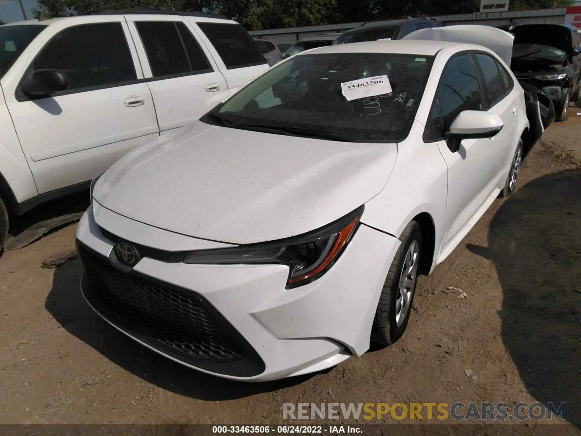 2 Photograph of a damaged car 5YFEPRAE9LP108742 TOYOTA COROLLA 2020