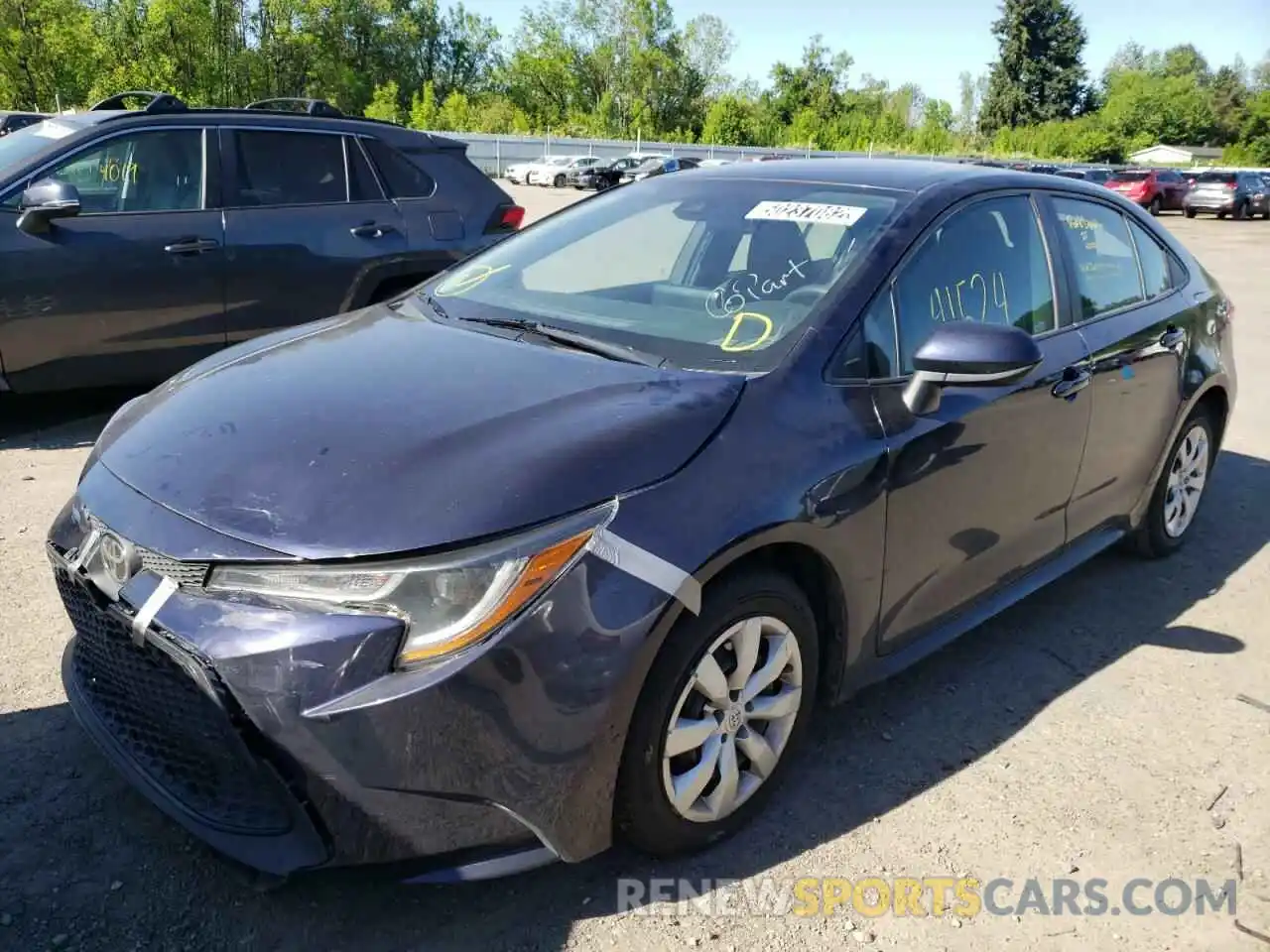 2 Photograph of a damaged car 5YFEPRAE9LP109132 TOYOTA COROLLA 2020