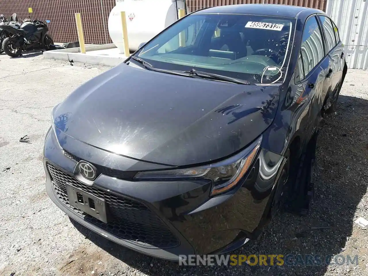 2 Photograph of a damaged car 5YFEPRAE9LP109213 TOYOTA COROLLA 2020