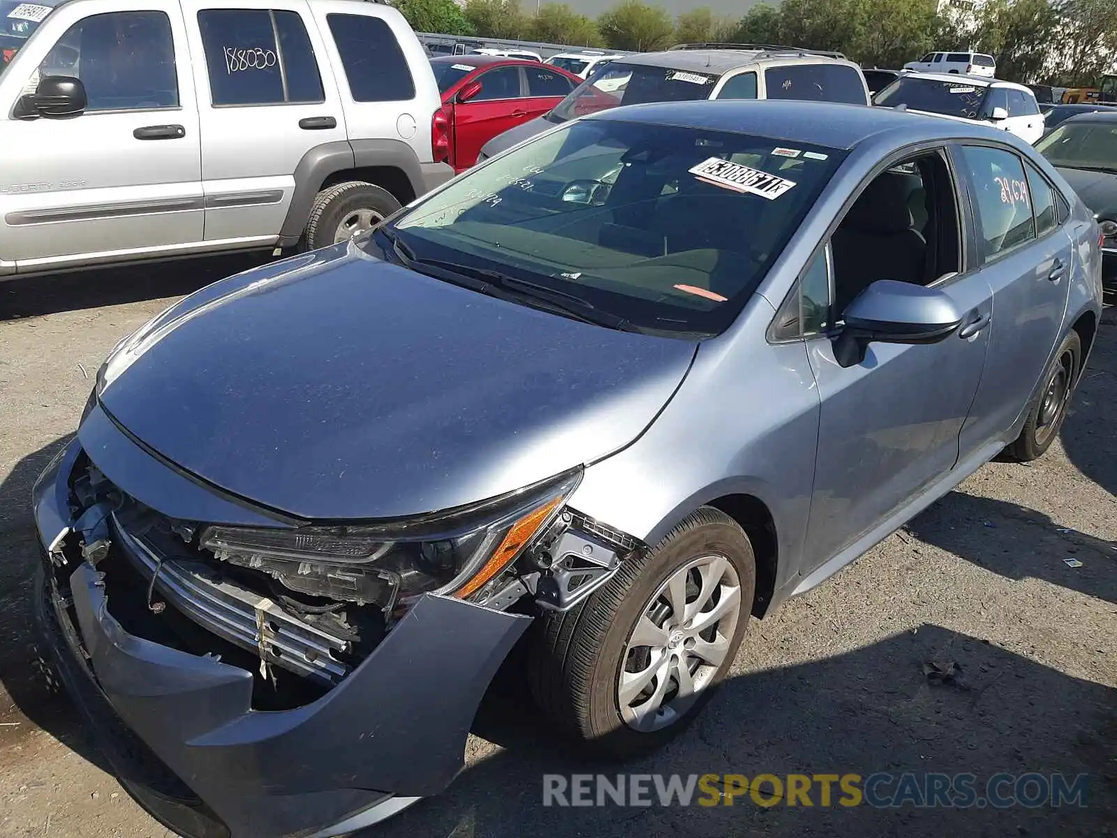 2 Photograph of a damaged car 5YFEPRAE9LP109308 TOYOTA COROLLA 2020